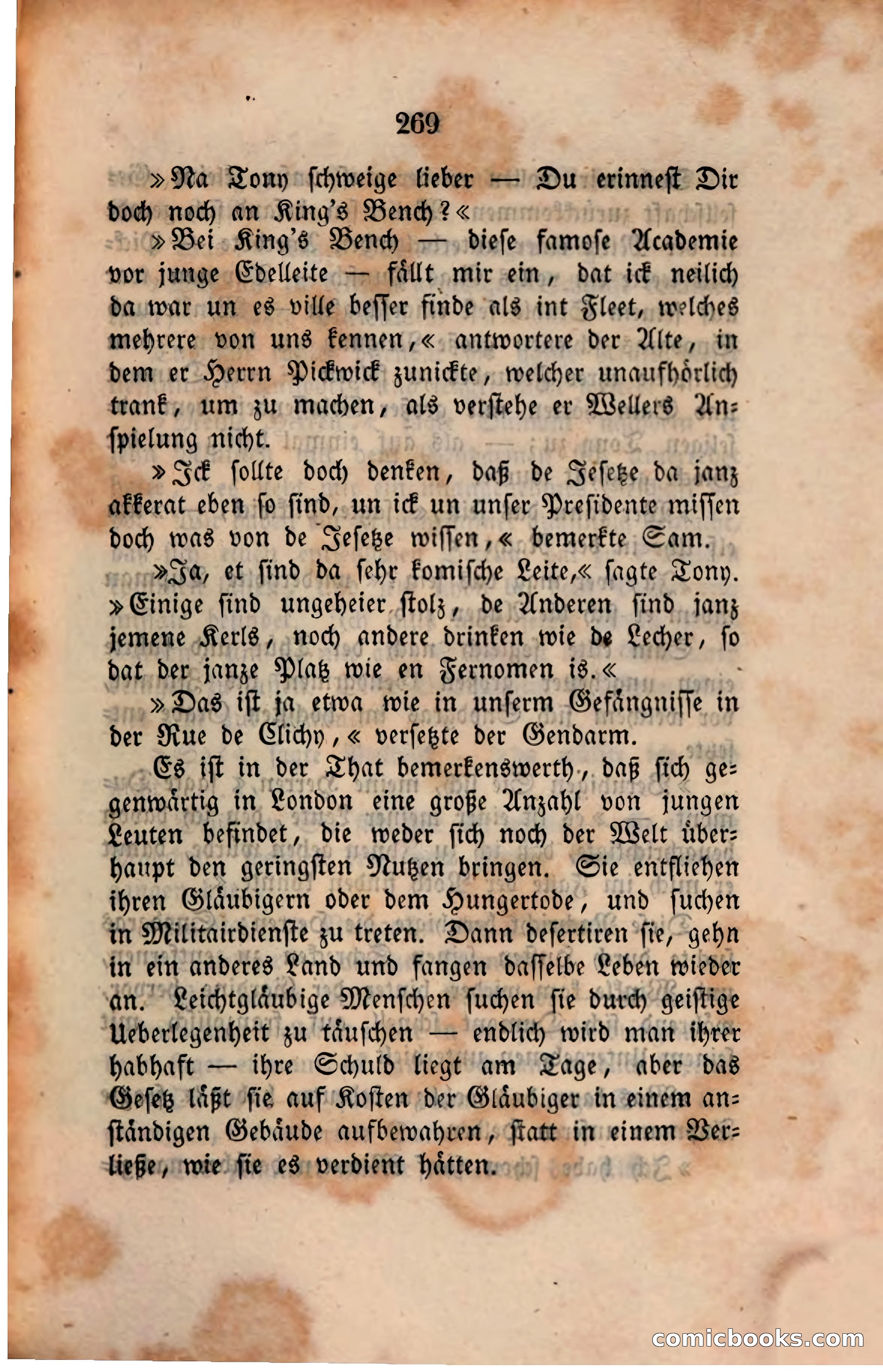 Pickwick in der Fremde (Pickwick Abroad) — page 277 of 281