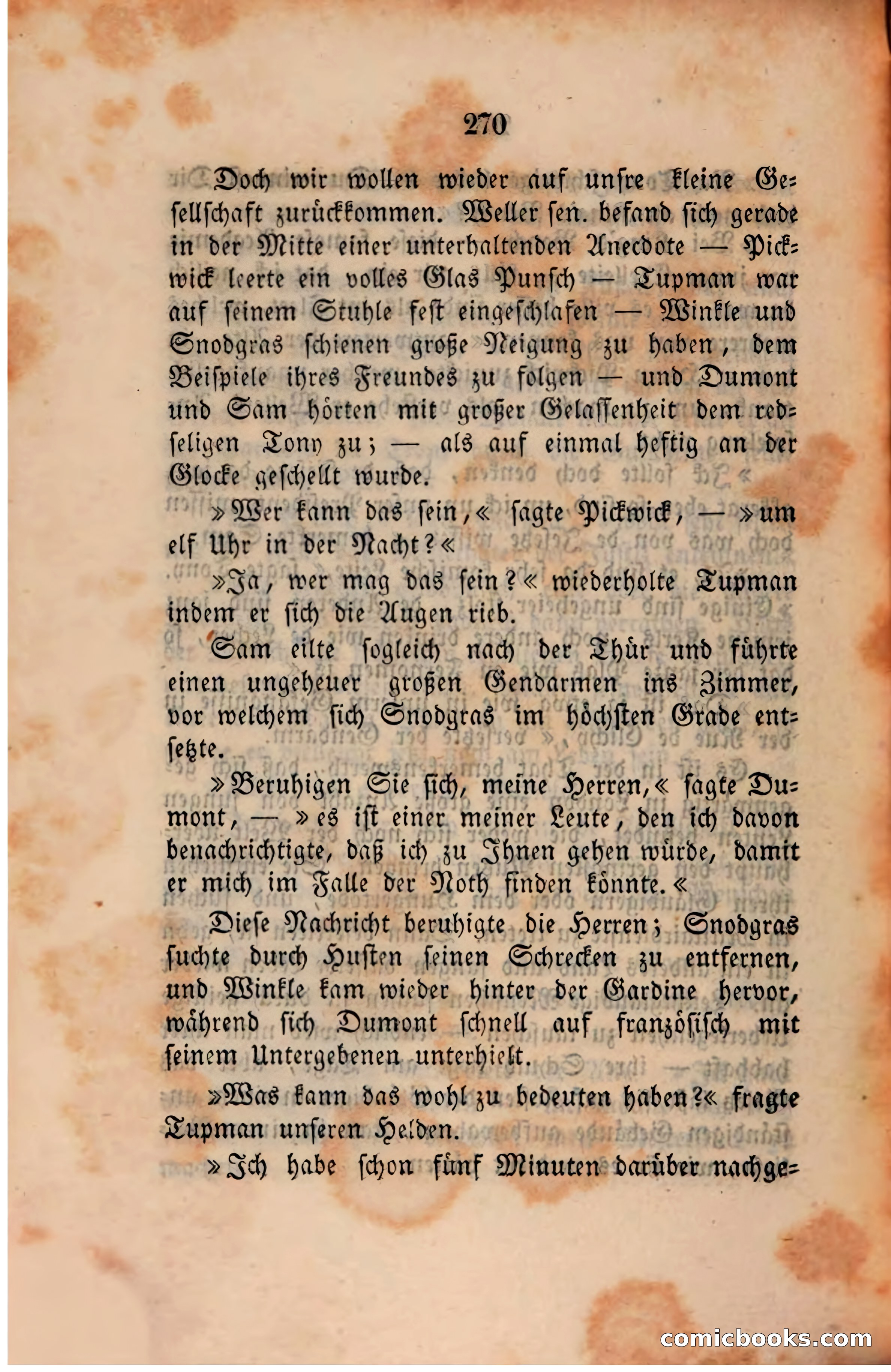 Pickwick in der Fremde (Pickwick Abroad) — page 278 of 281