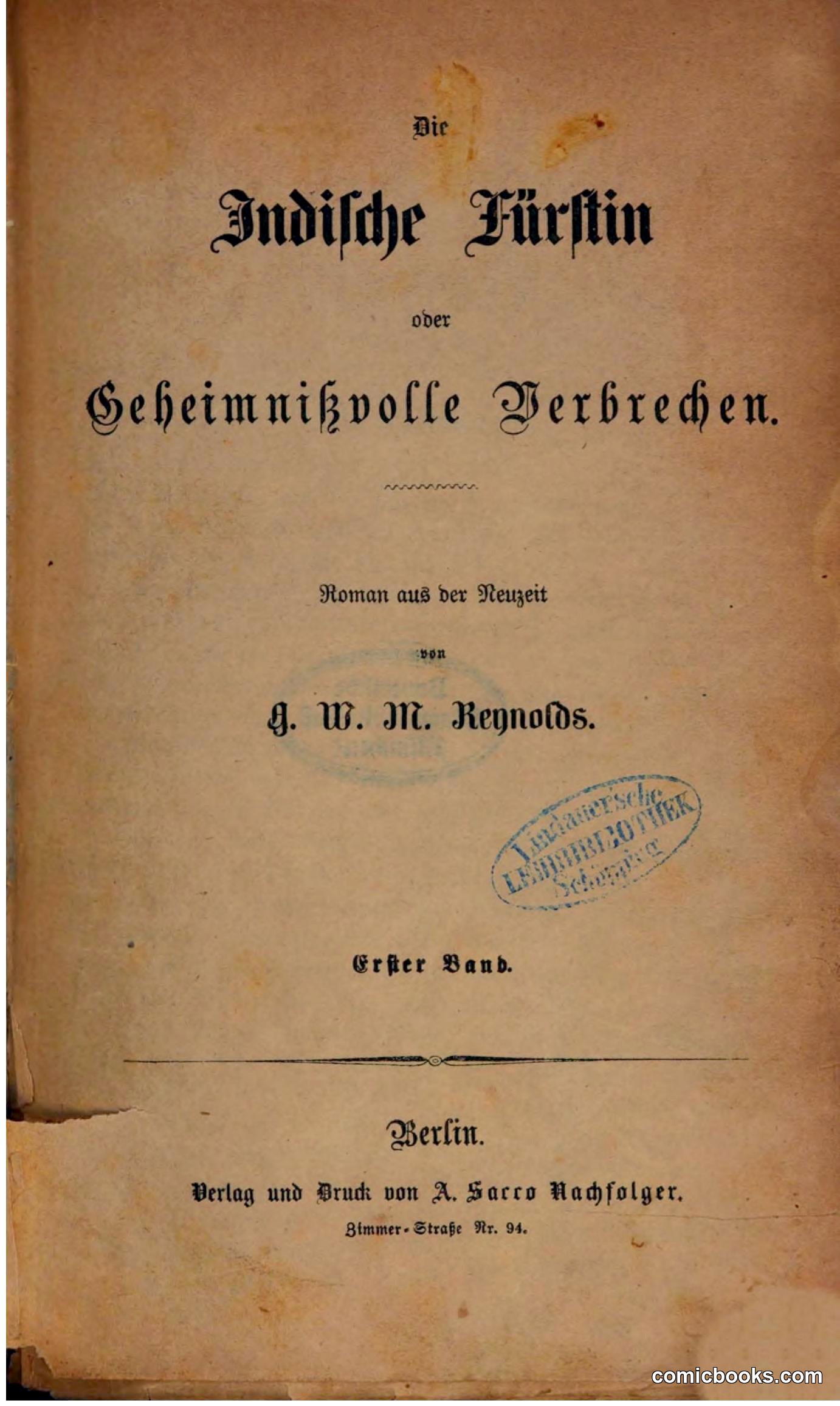 Die Indische Fürstin oder Geheimnissvolle Verbrechen — page 6 of 386