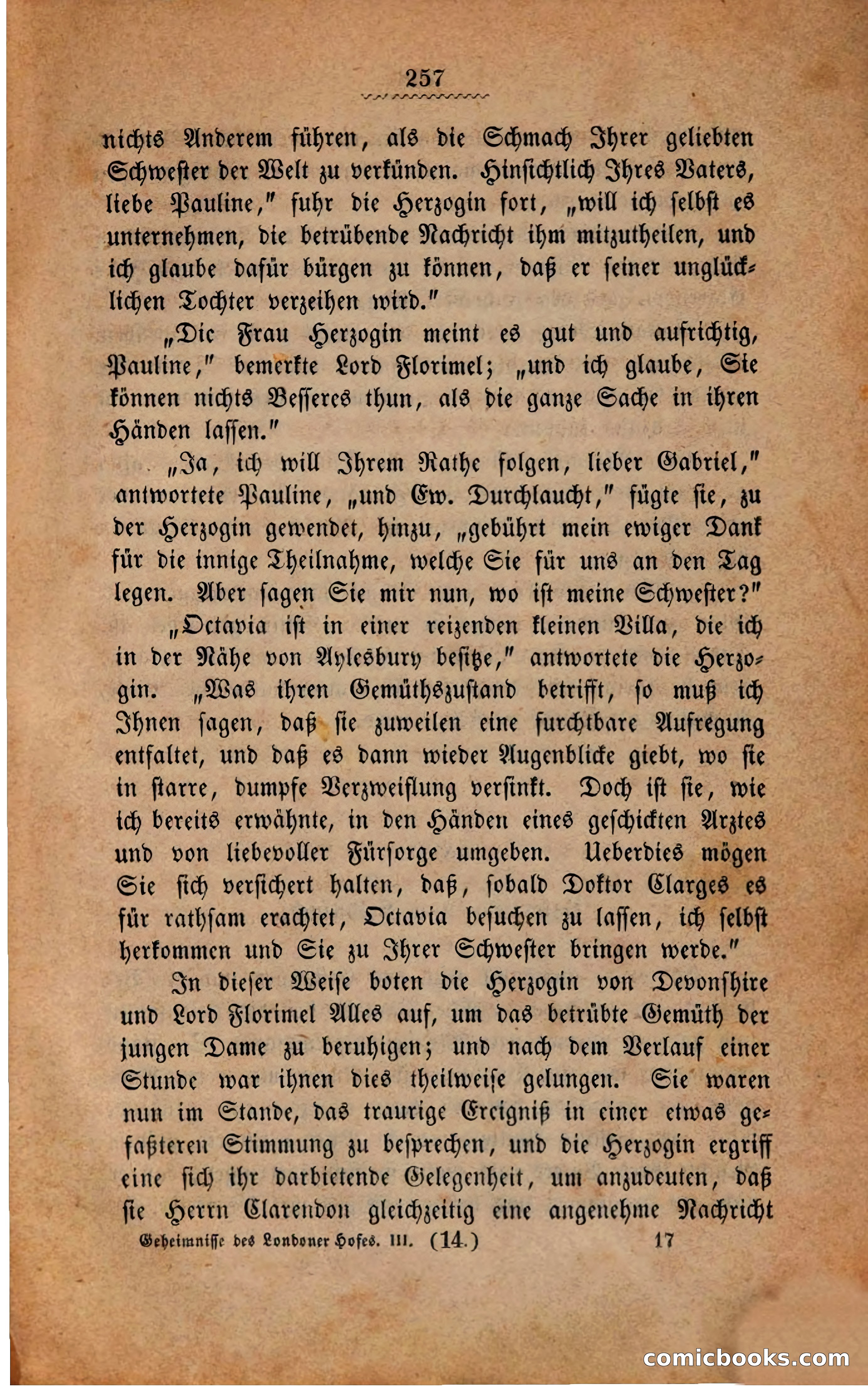 Geheimnisse des Londoner Hofes — page 261 of 301