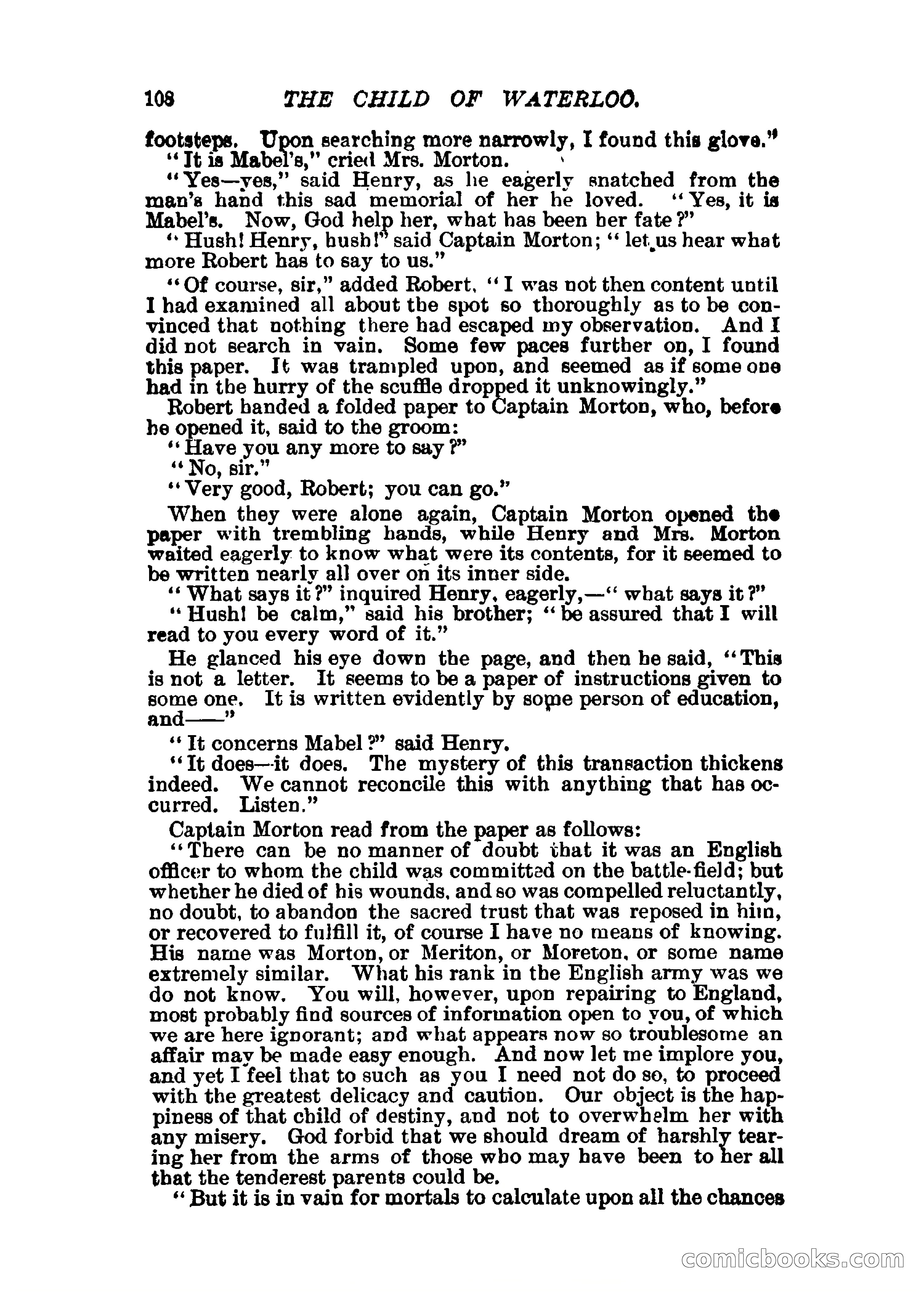 The Child of Waterloo, or, The Horrors of the Battle-Field — page 111 of 308