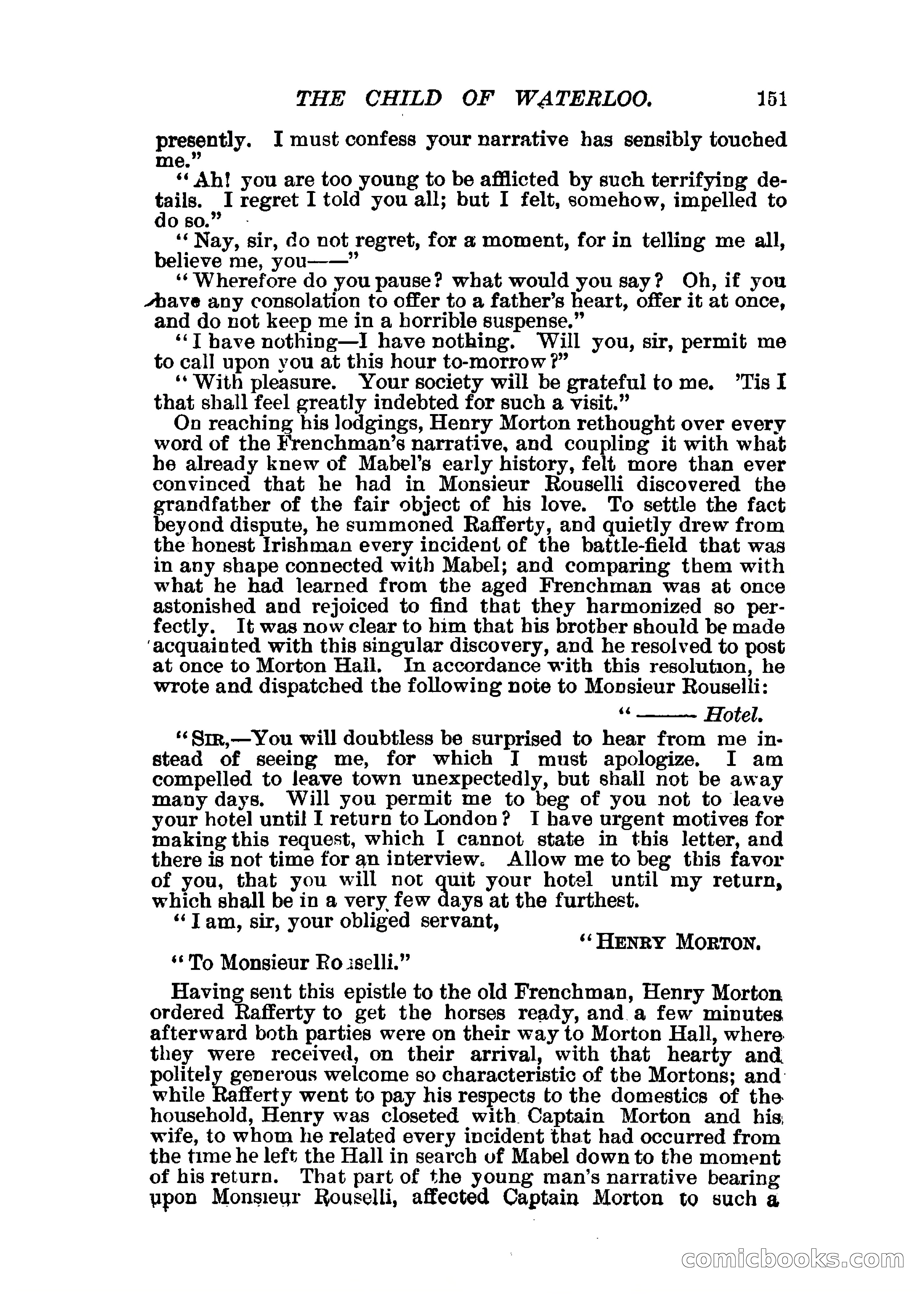 The Child of Waterloo, or, The Horrors of the Battle-Field — page 154 of 308