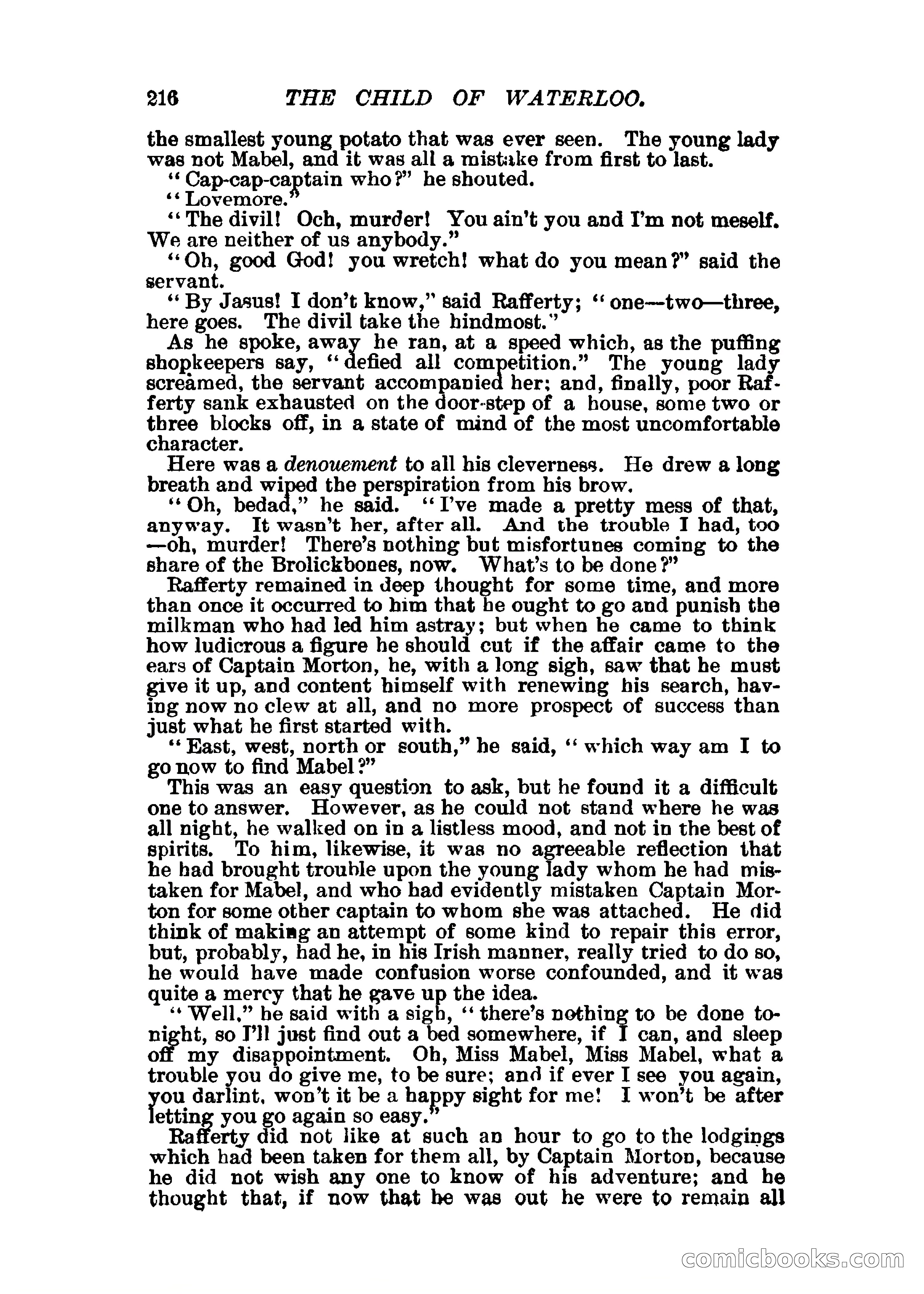 The Child of Waterloo, or, The Horrors of the Battle-Field — page 219 of 308
