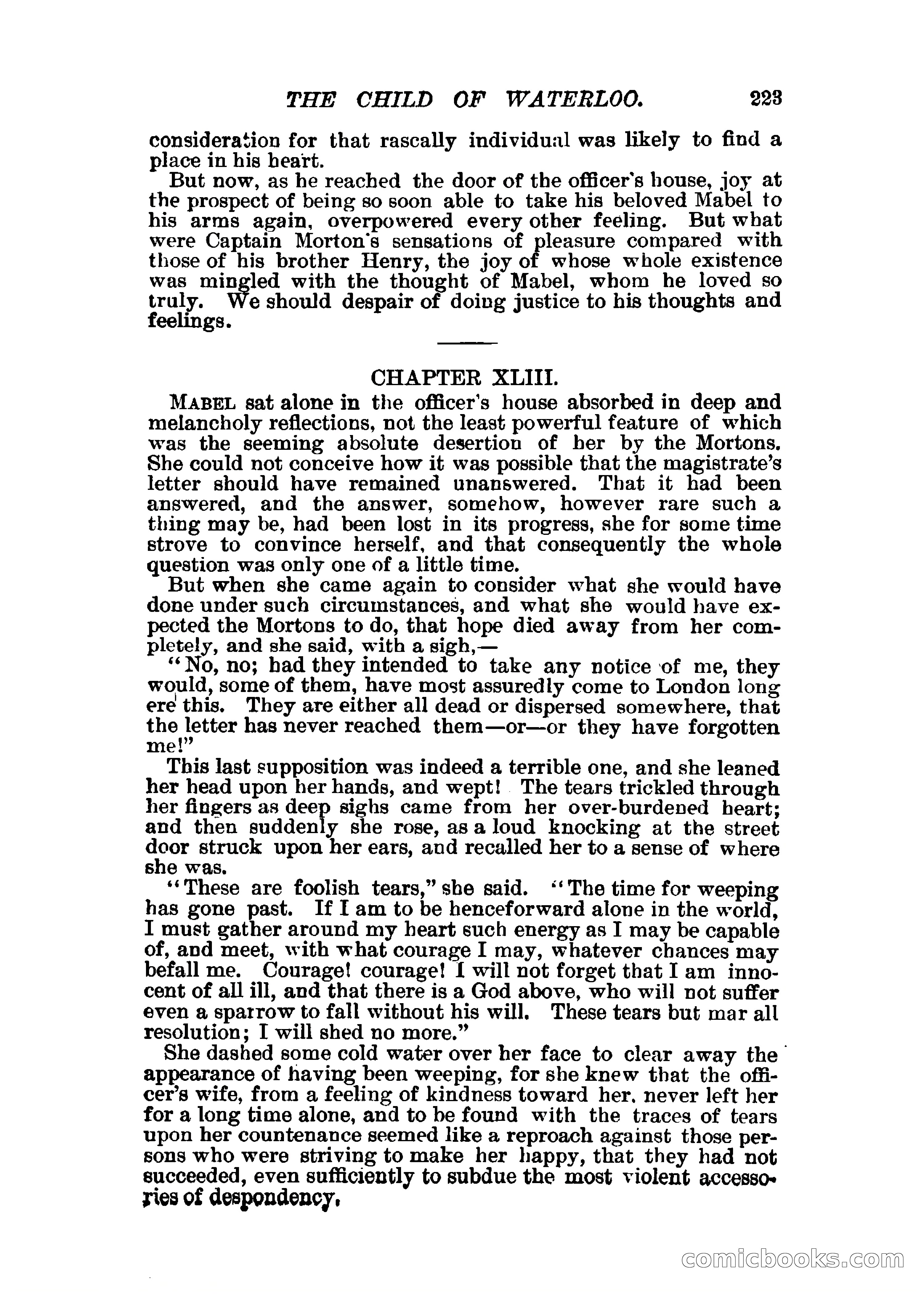 The Child of Waterloo, or, The Horrors of the Battle-Field — page 226 of 308