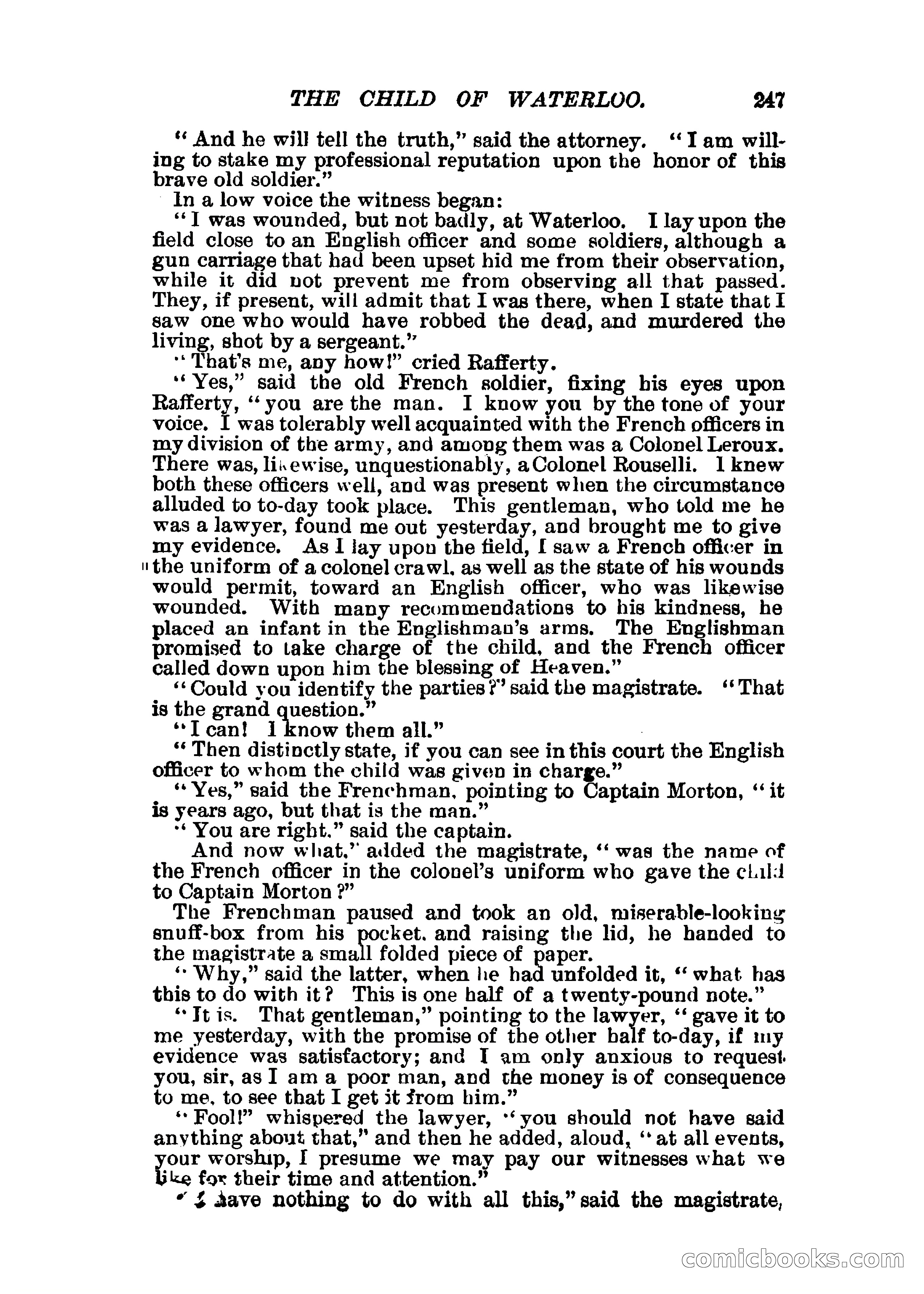 The Child of Waterloo, or, The Horrors of the Battle-Field — page 250 of 308