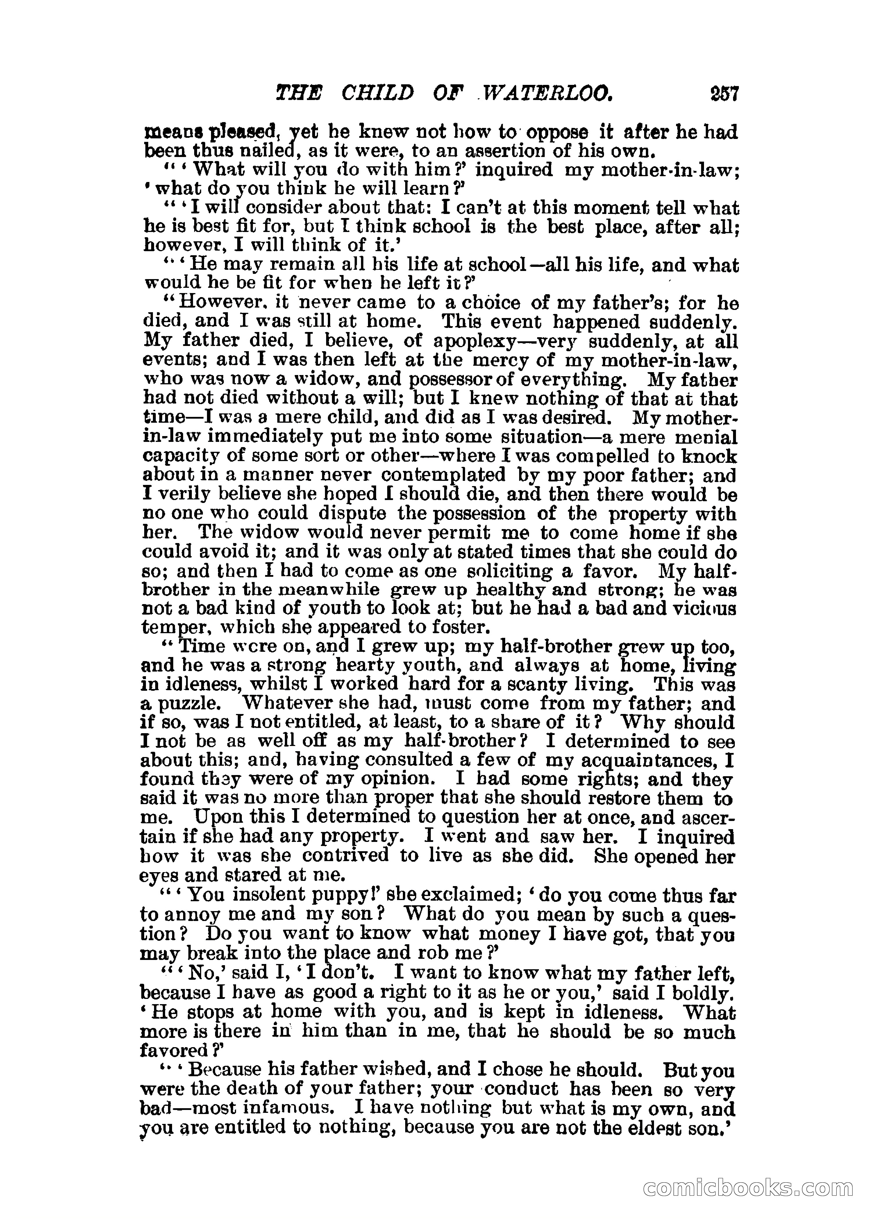 The Child of Waterloo, or, The Horrors of the Battle-Field — page 260 of 308