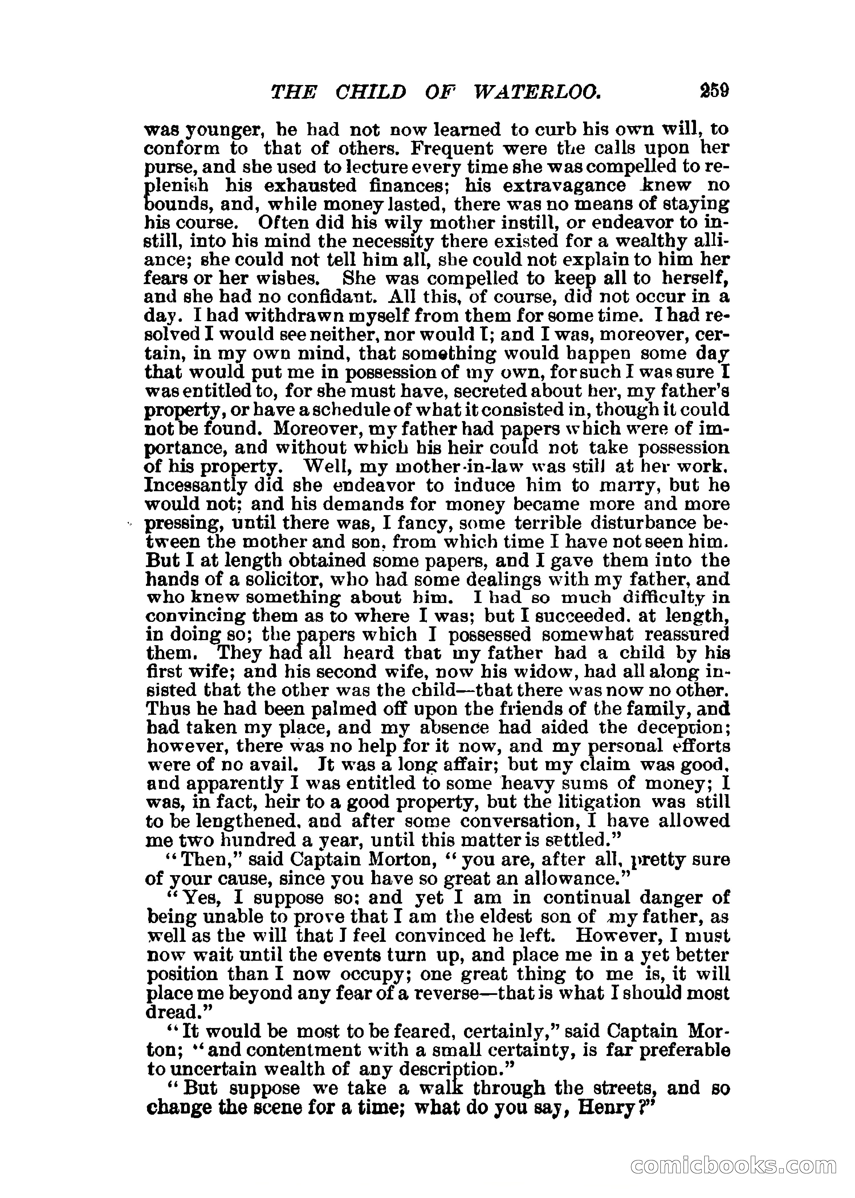 The Child of Waterloo, or, The Horrors of the Battle-Field — page 262 of 308