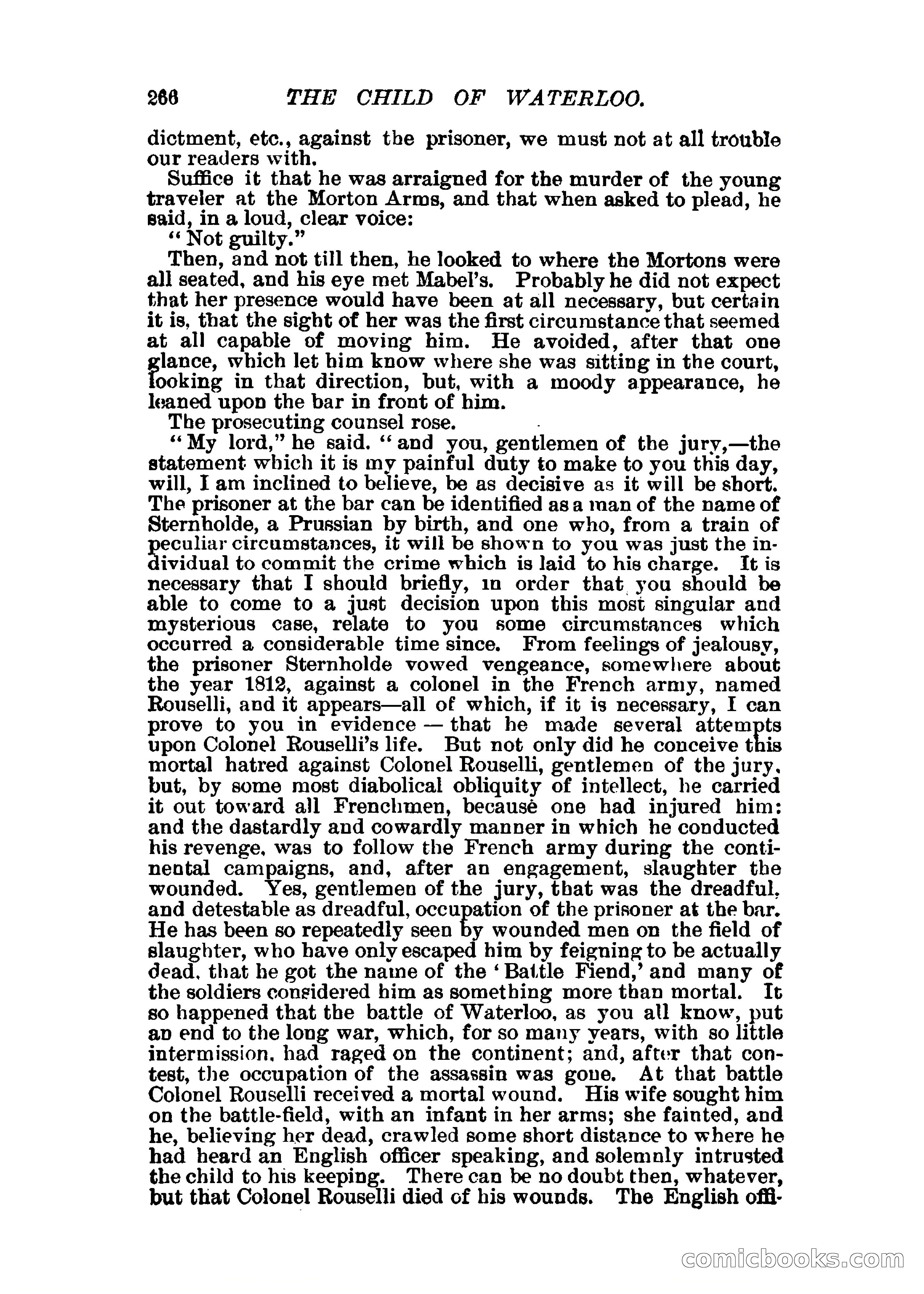 The Child of Waterloo, or, The Horrors of the Battle-Field — page 269 of 308