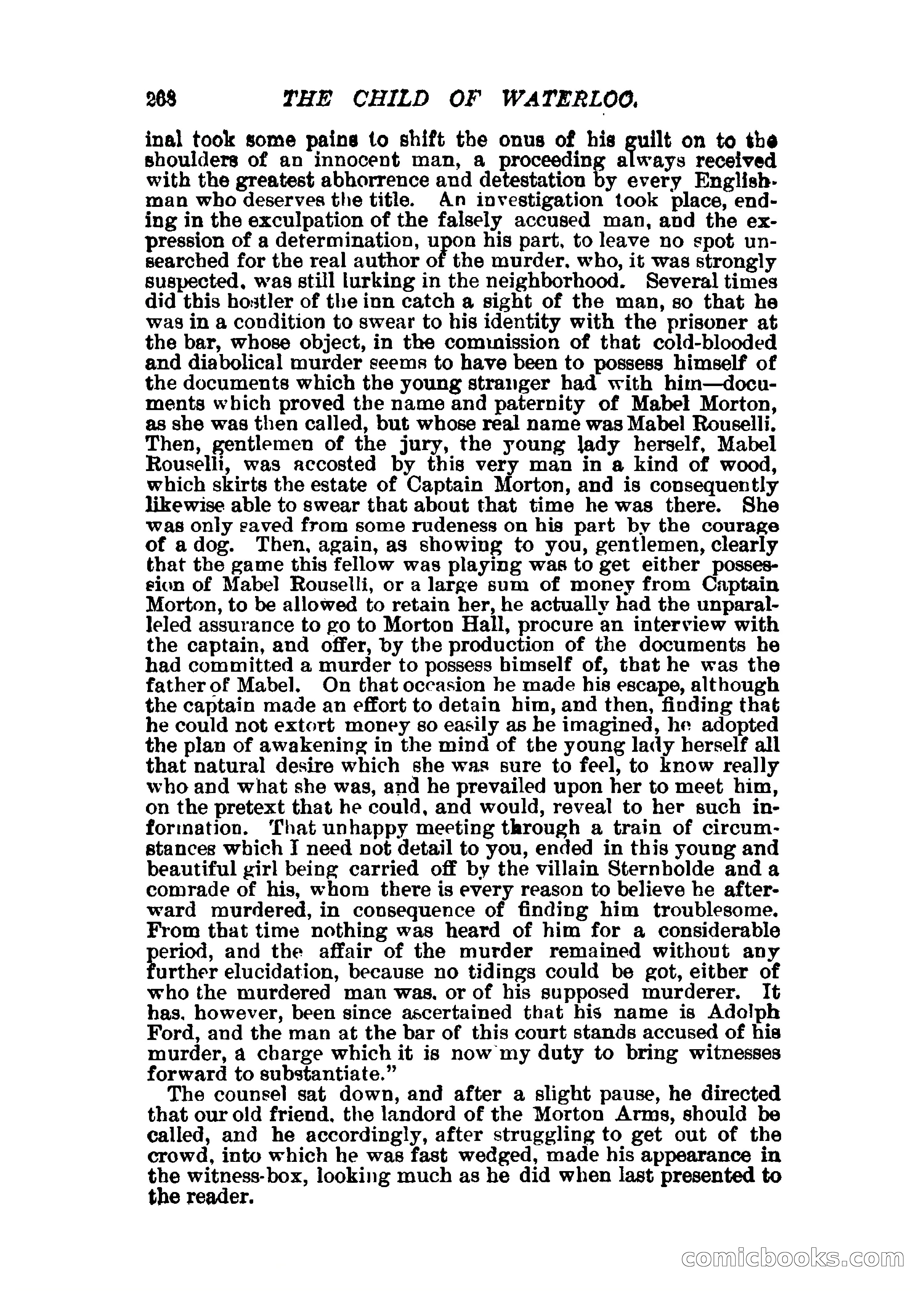 The Child of Waterloo, or, The Horrors of the Battle-Field — page 271 of 308