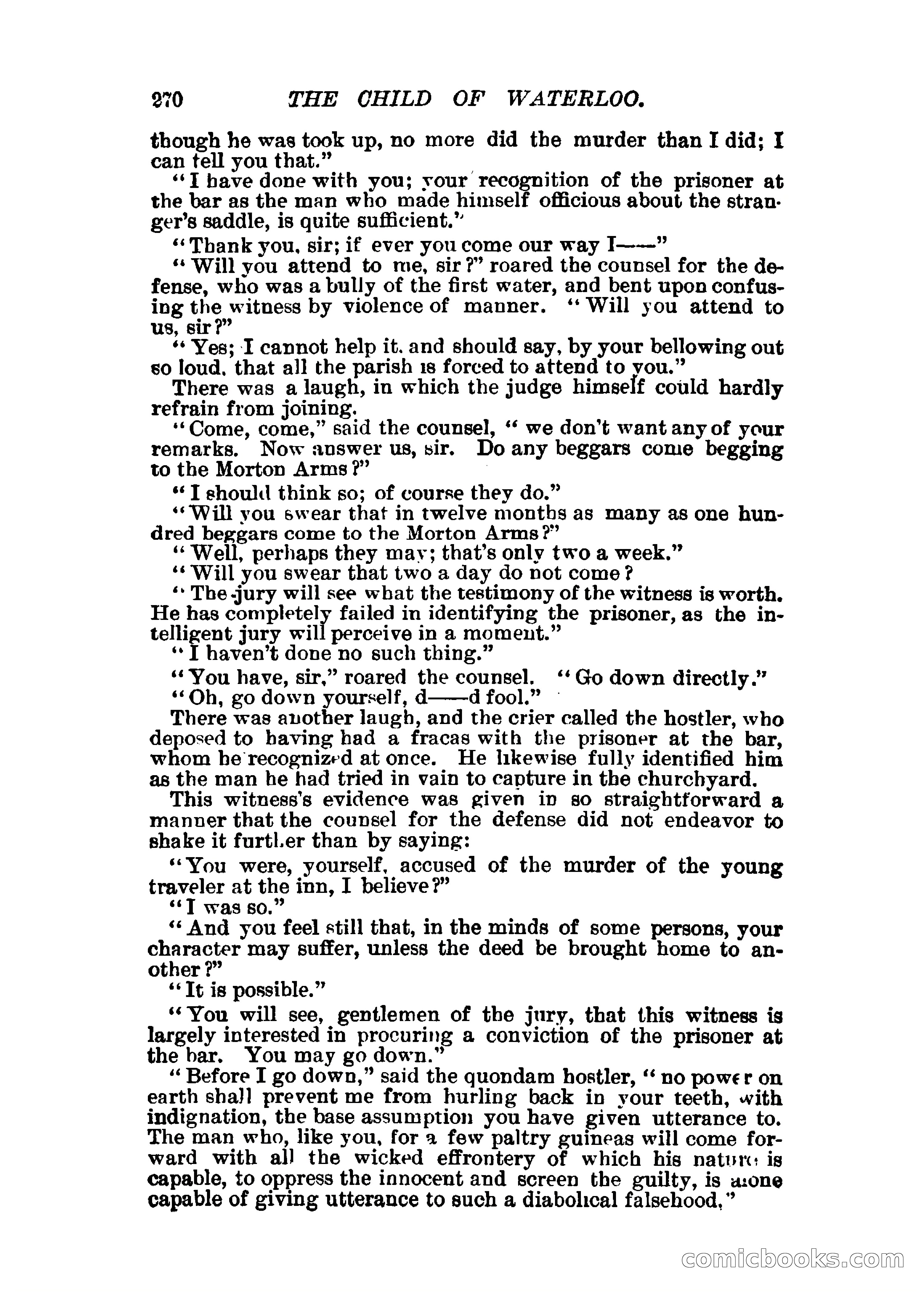 The Child of Waterloo, or, The Horrors of the Battle-Field — page 273 of 308