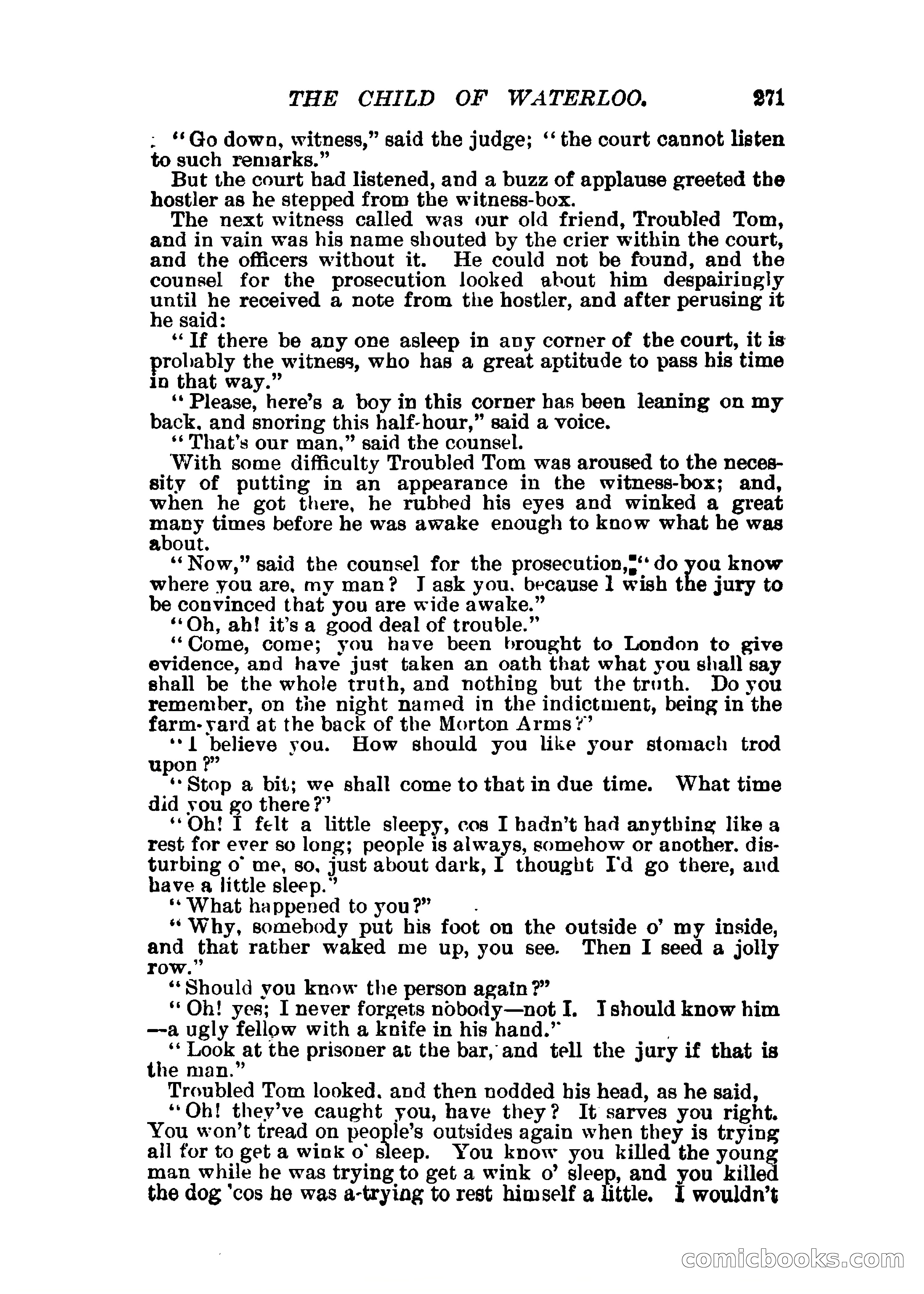 The Child of Waterloo, or, The Horrors of the Battle-Field — page 274 of 308