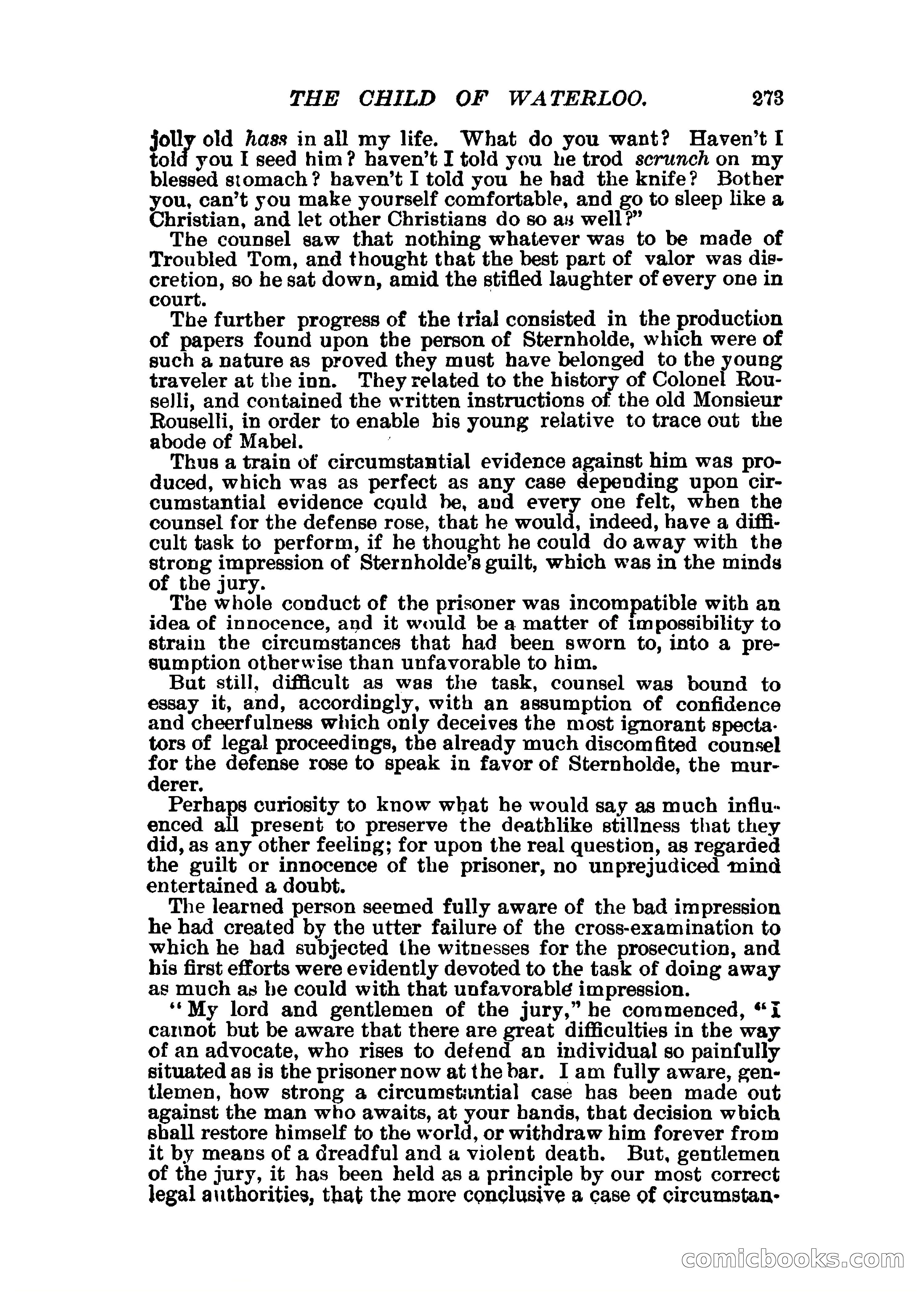 The Child of Waterloo, or, The Horrors of the Battle-Field — page 276 of 308