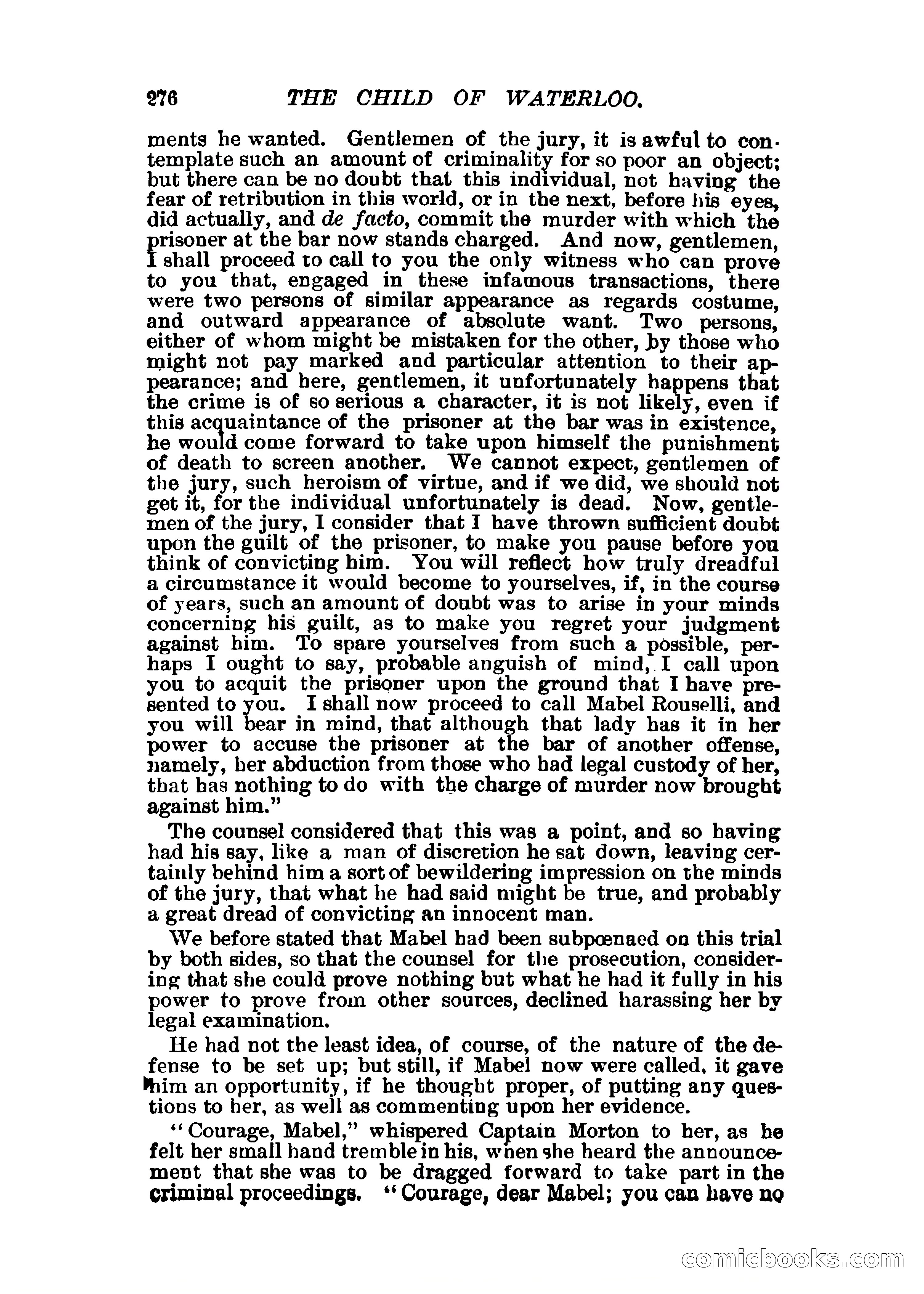 The Child of Waterloo, or, The Horrors of the Battle-Field — page 279 of 308