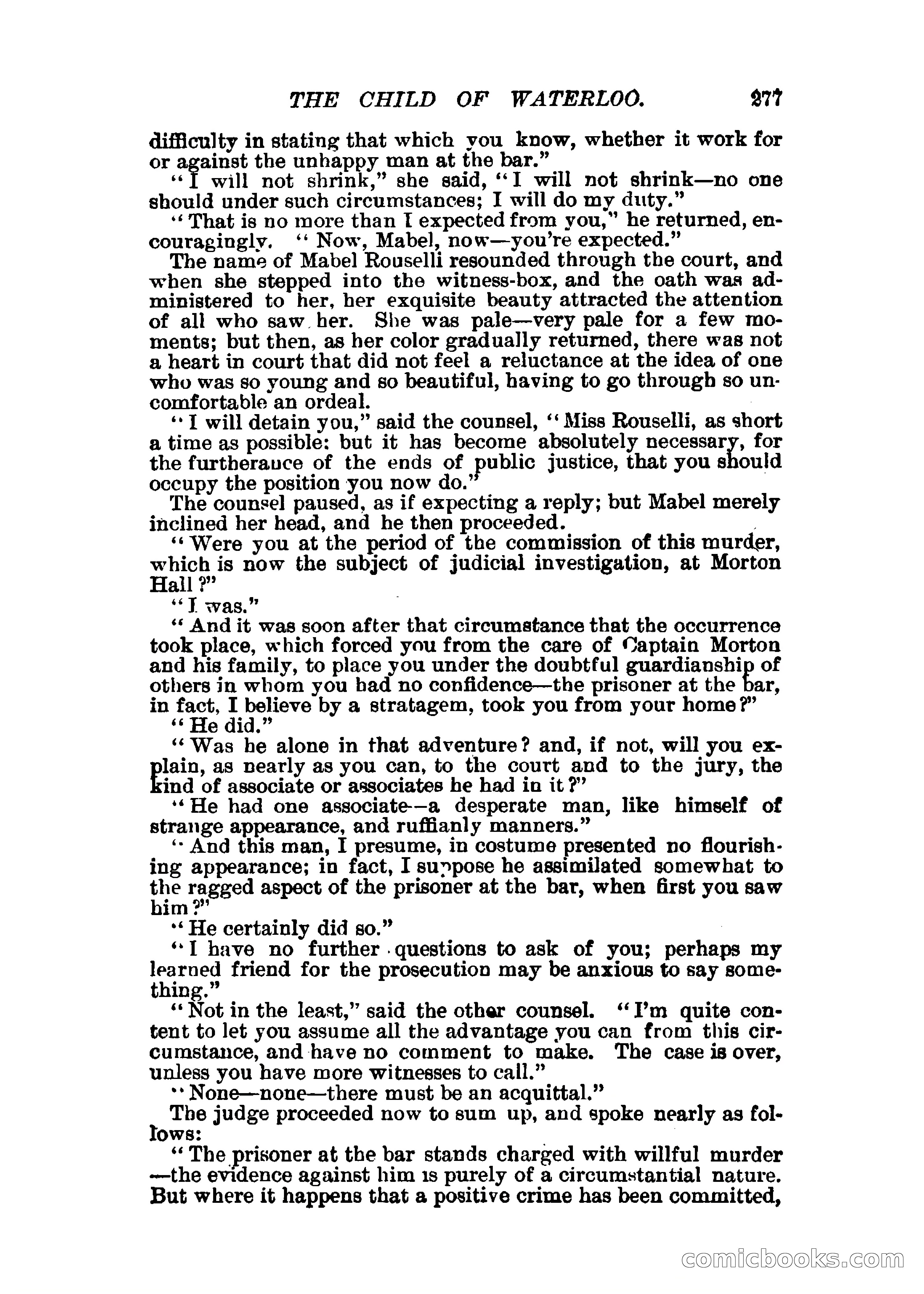 The Child of Waterloo, or, The Horrors of the Battle-Field — page 280 of 308