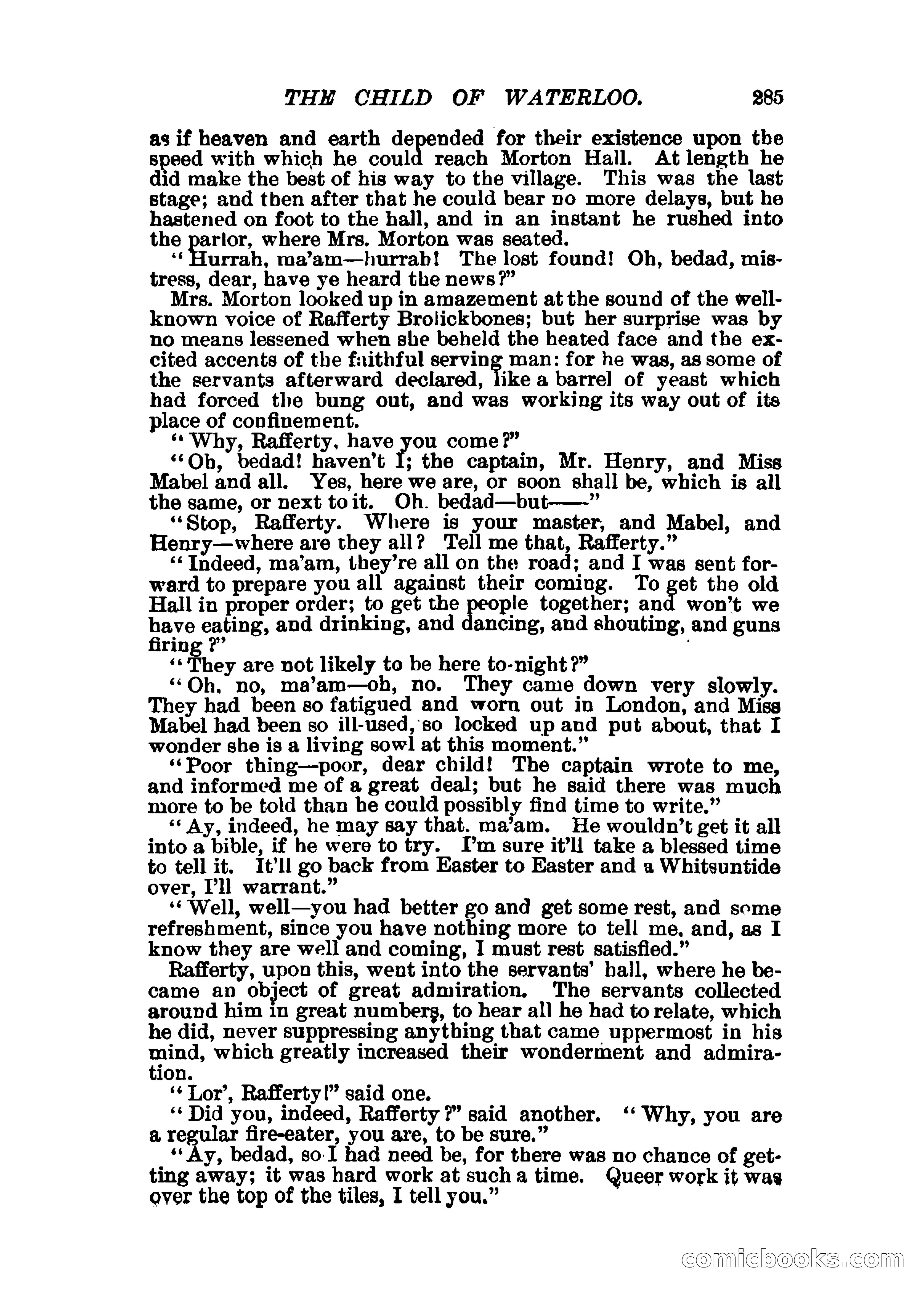 The Child of Waterloo, or, The Horrors of the Battle-Field — page 288 of 308
