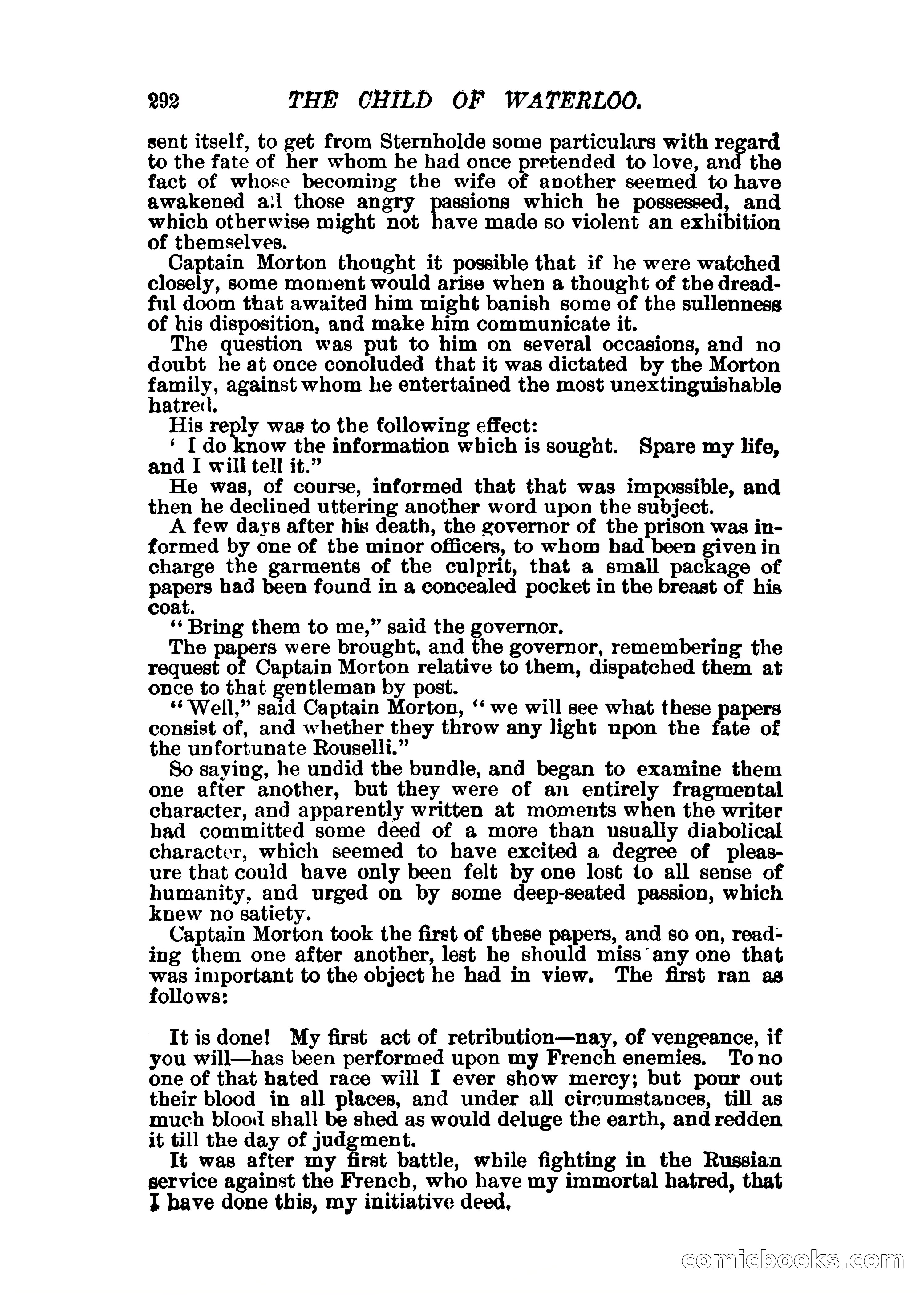 The Child of Waterloo, or, The Horrors of the Battle-Field — page 295 of 308