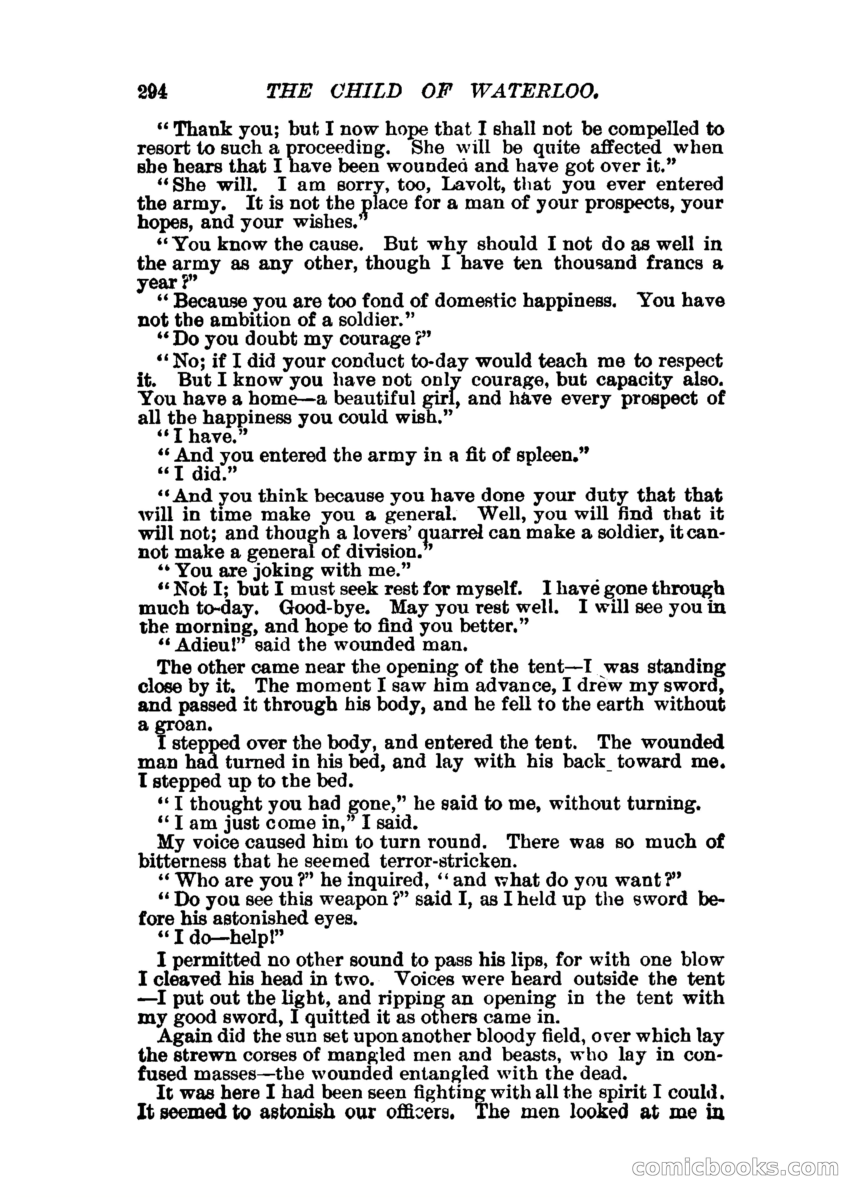 The Child of Waterloo, or, The Horrors of the Battle-Field — page 297 of 308