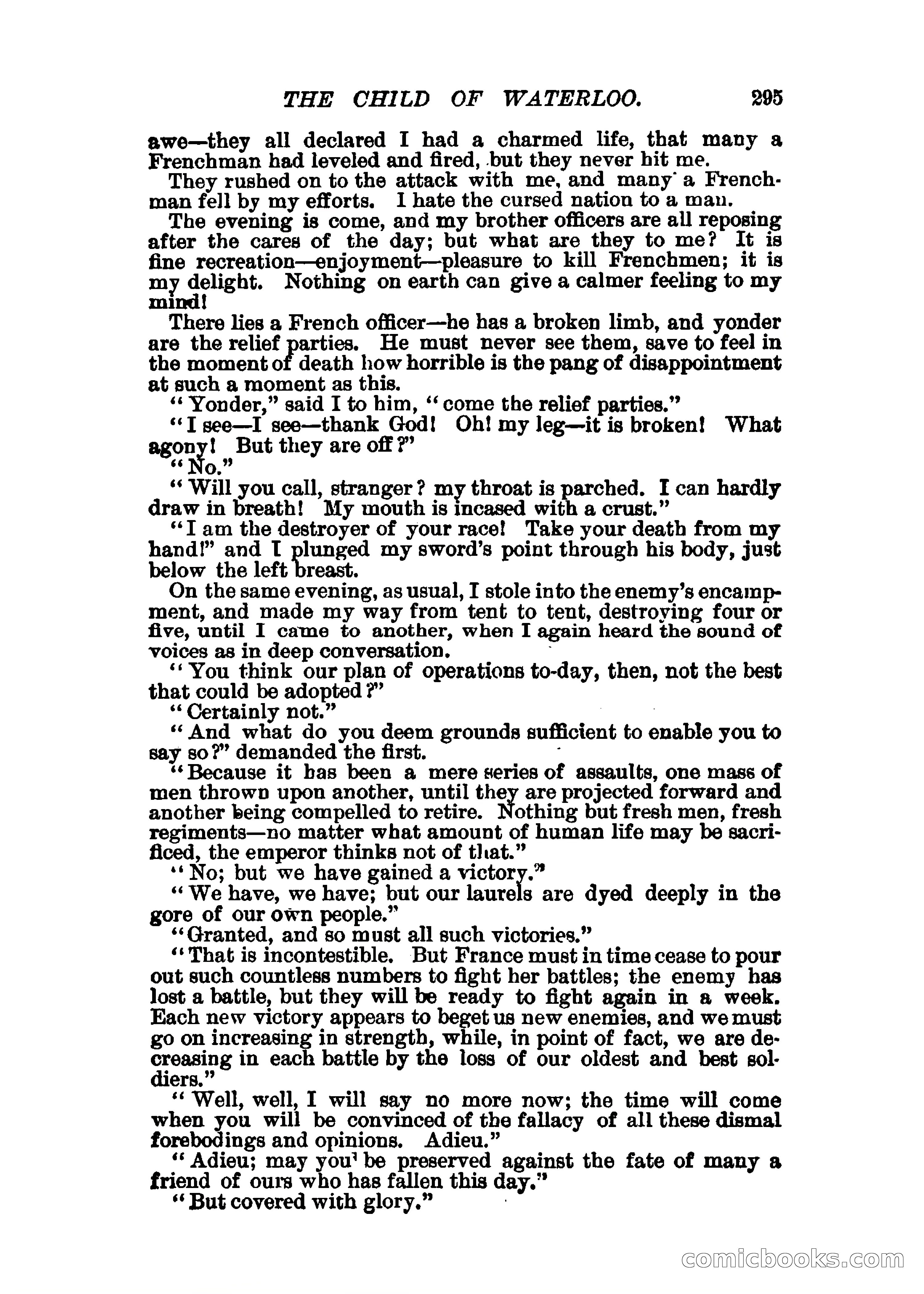 The Child of Waterloo, or, The Horrors of the Battle-Field — page 298 of 308