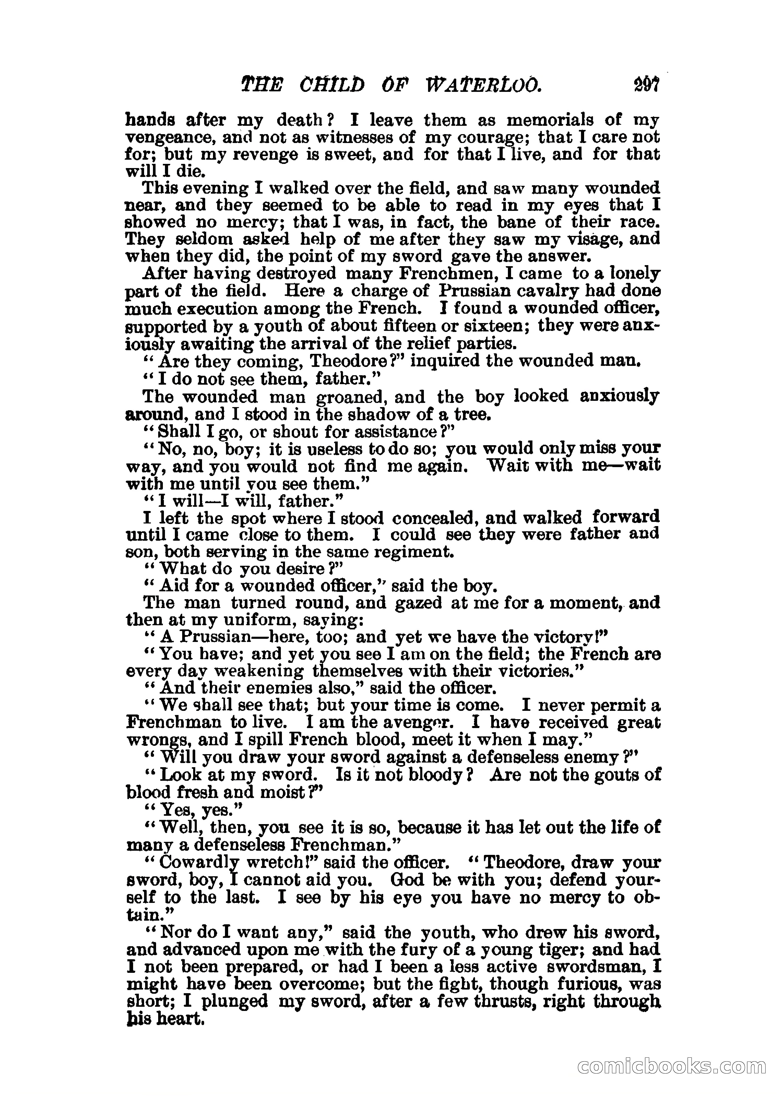 The Child of Waterloo, or, The Horrors of the Battle-Field — page 300 of 308