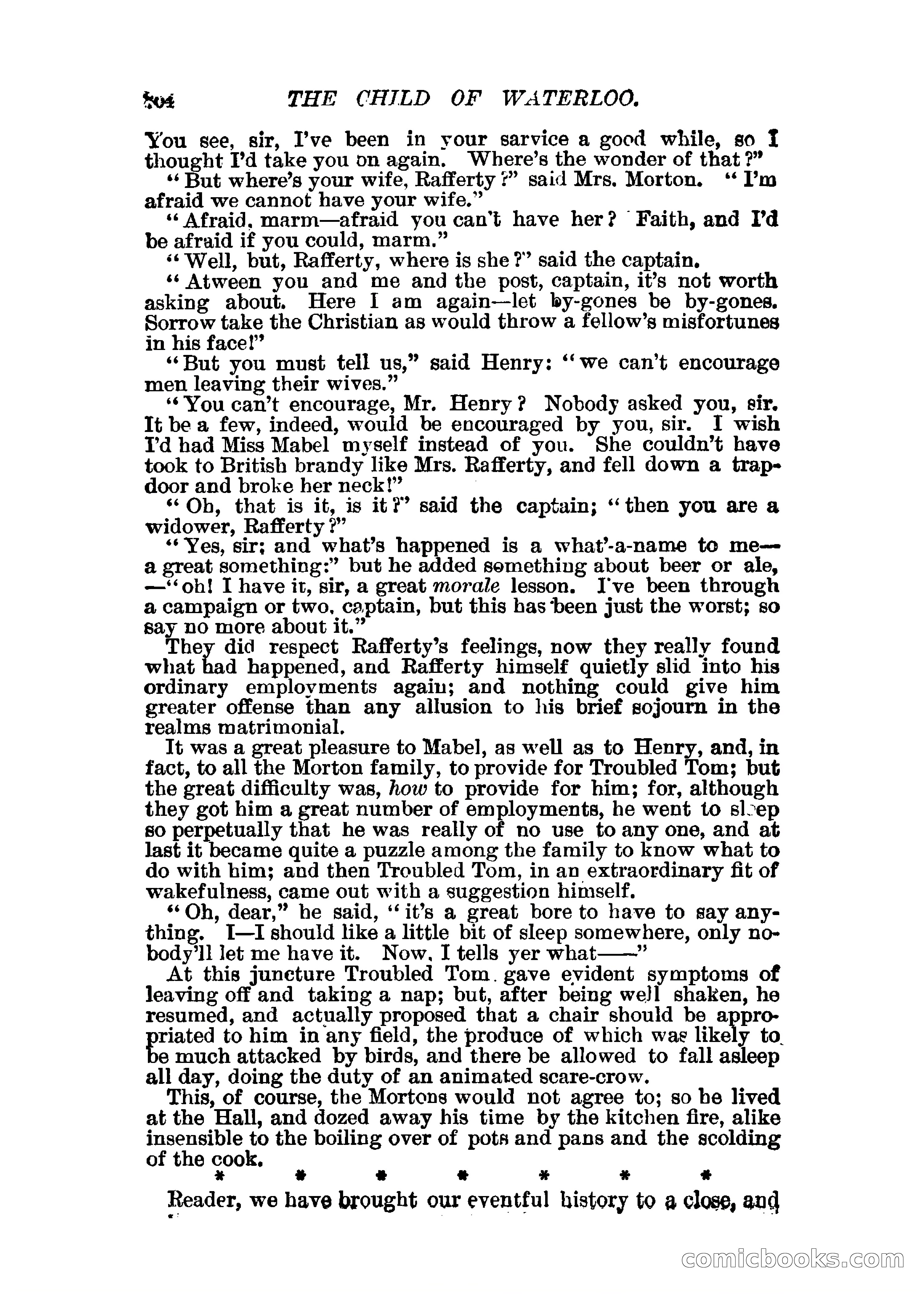 The Child of Waterloo, or, The Horrors of the Battle-Field — page 307 of 308