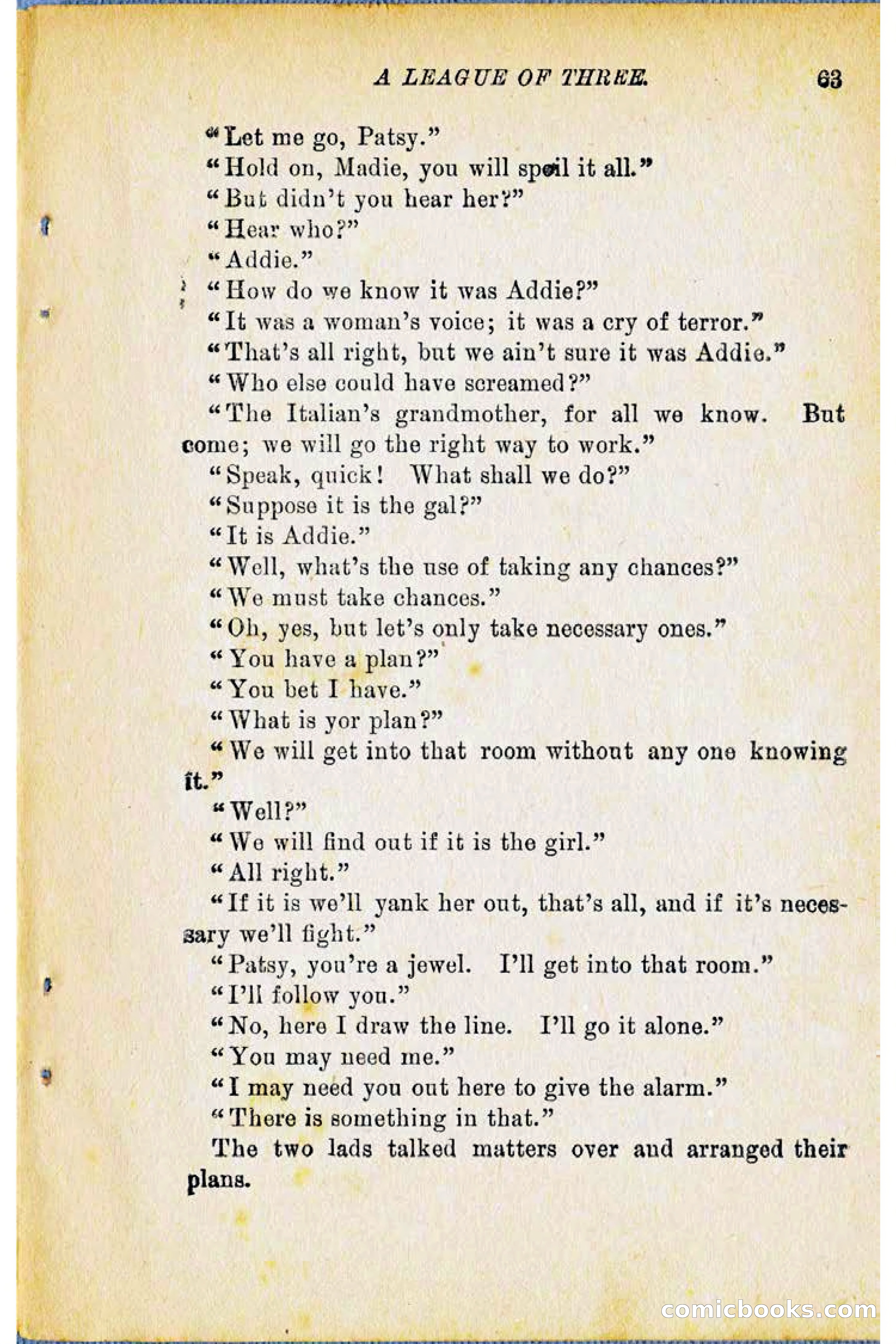 A League of Three: Boy's Detective Stratagems — page 65 of 400
