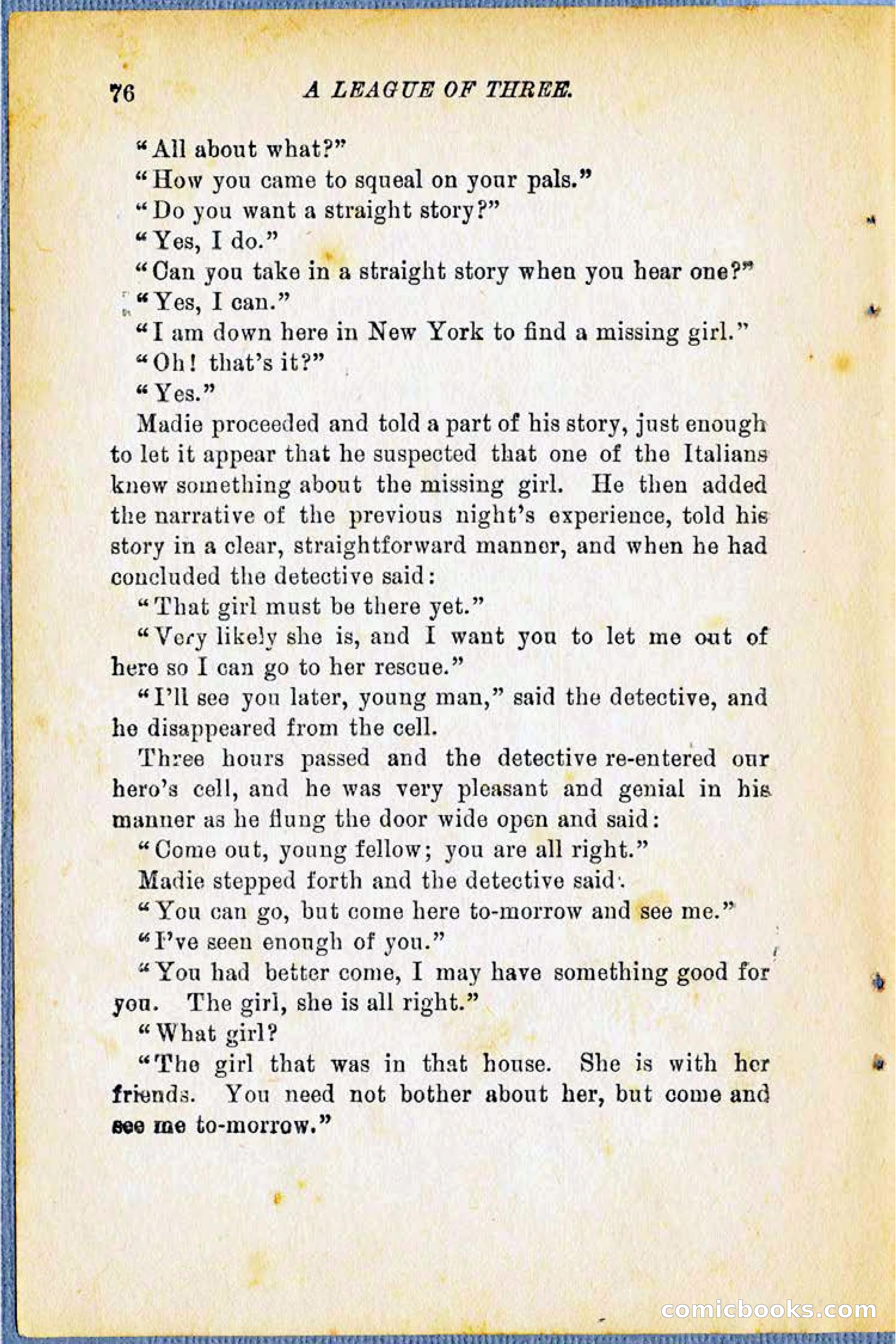 A League of Three: Boy's Detective Stratagems — page 78 of 400