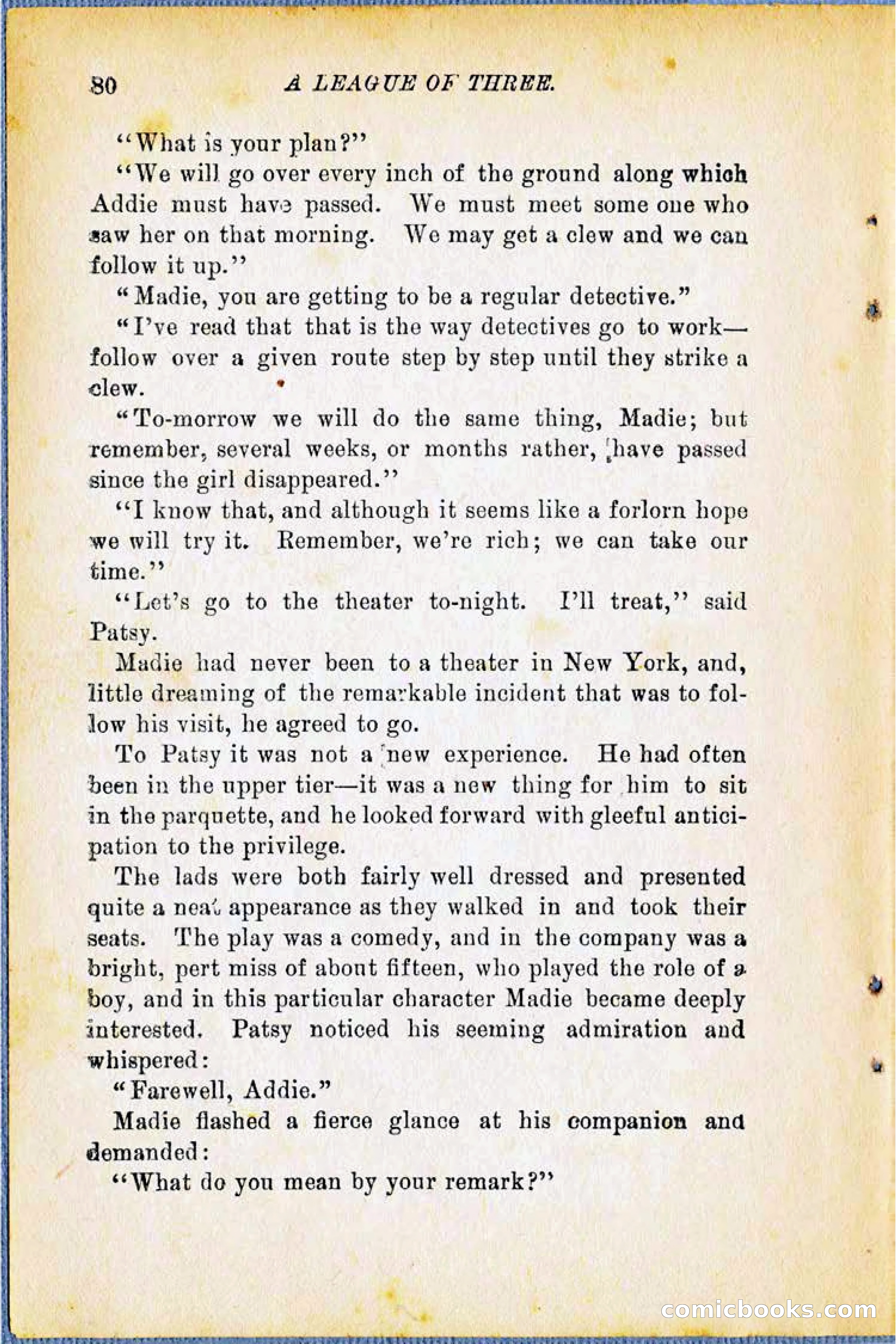 A League of Three: Boy's Detective Stratagems — page 82 of 400
