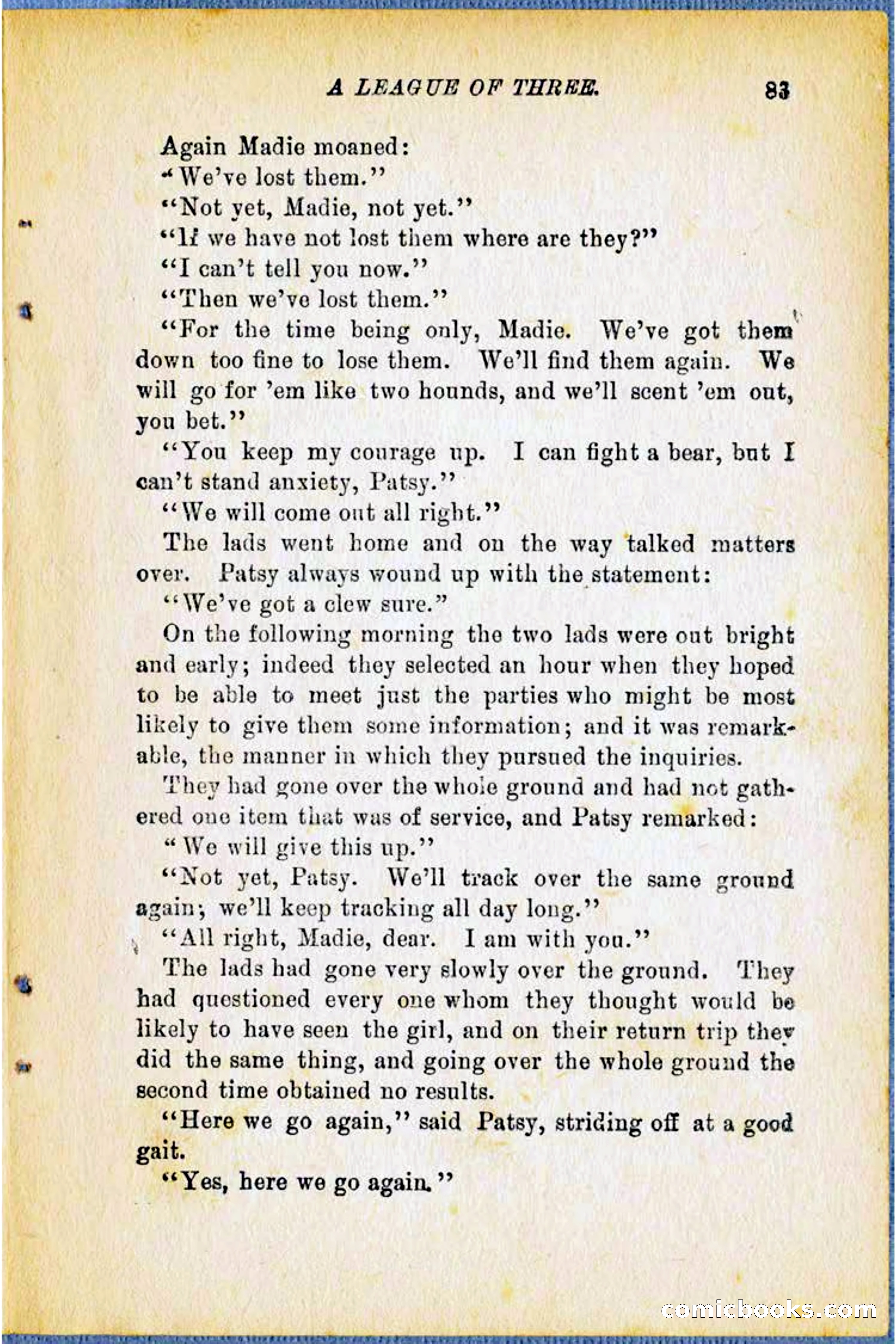 A League of Three: Boy's Detective Stratagems — page 85 of 400