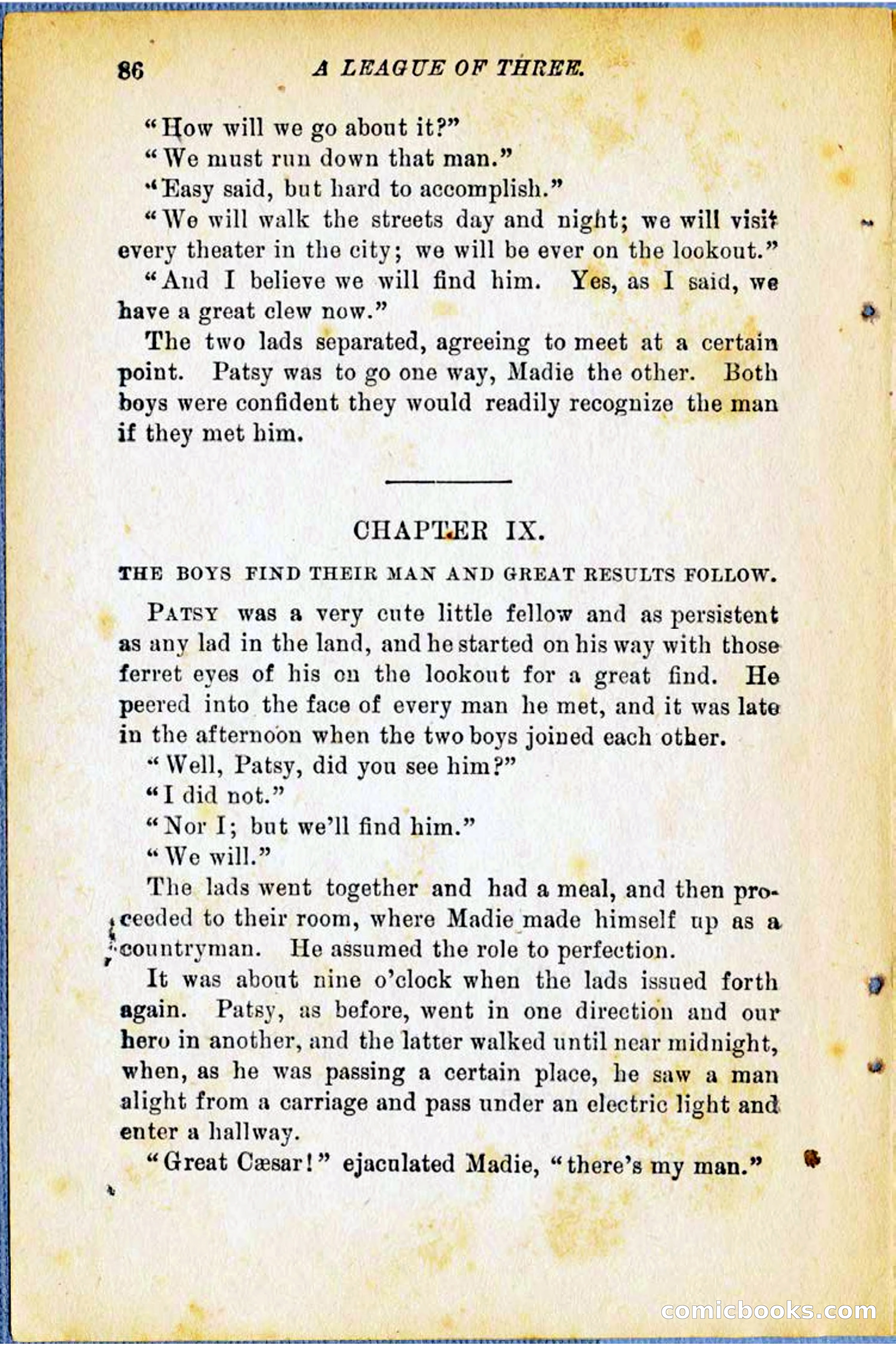 A League of Three: Boy's Detective Stratagems — page 88 of 400