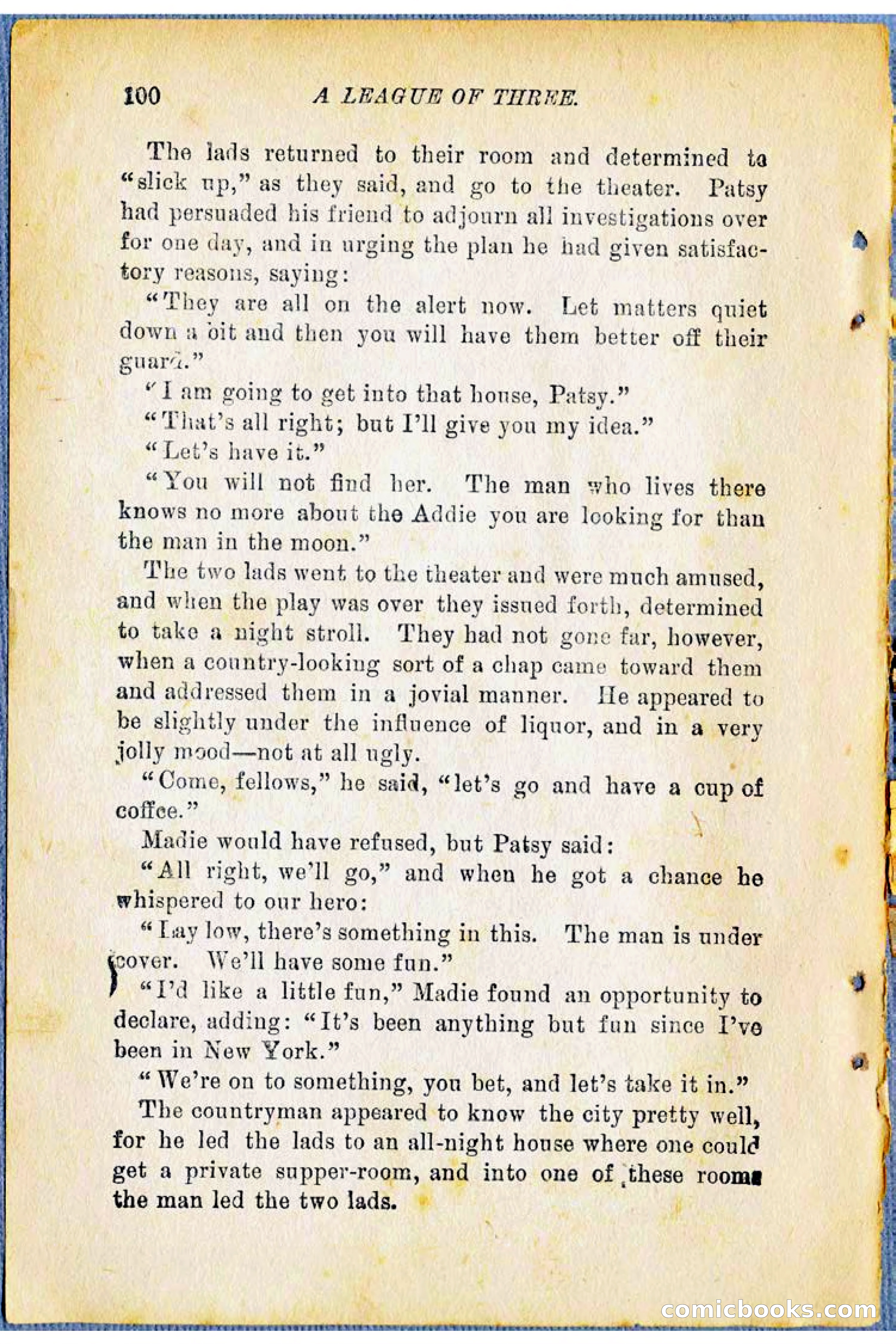 A League of Three: Boy's Detective Stratagems — page 102 of 400