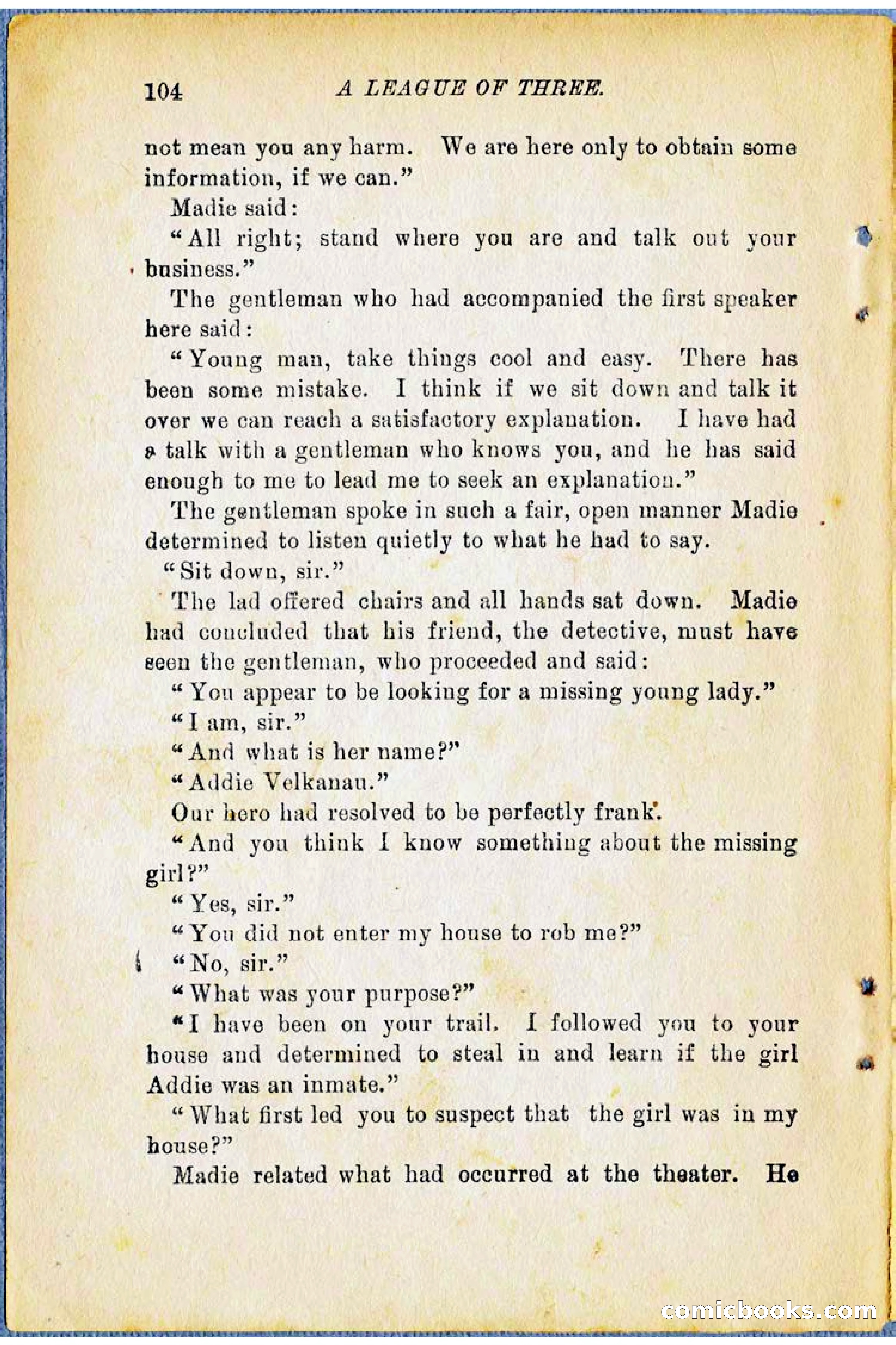 A League of Three: Boy's Detective Stratagems — page 106 of 400
