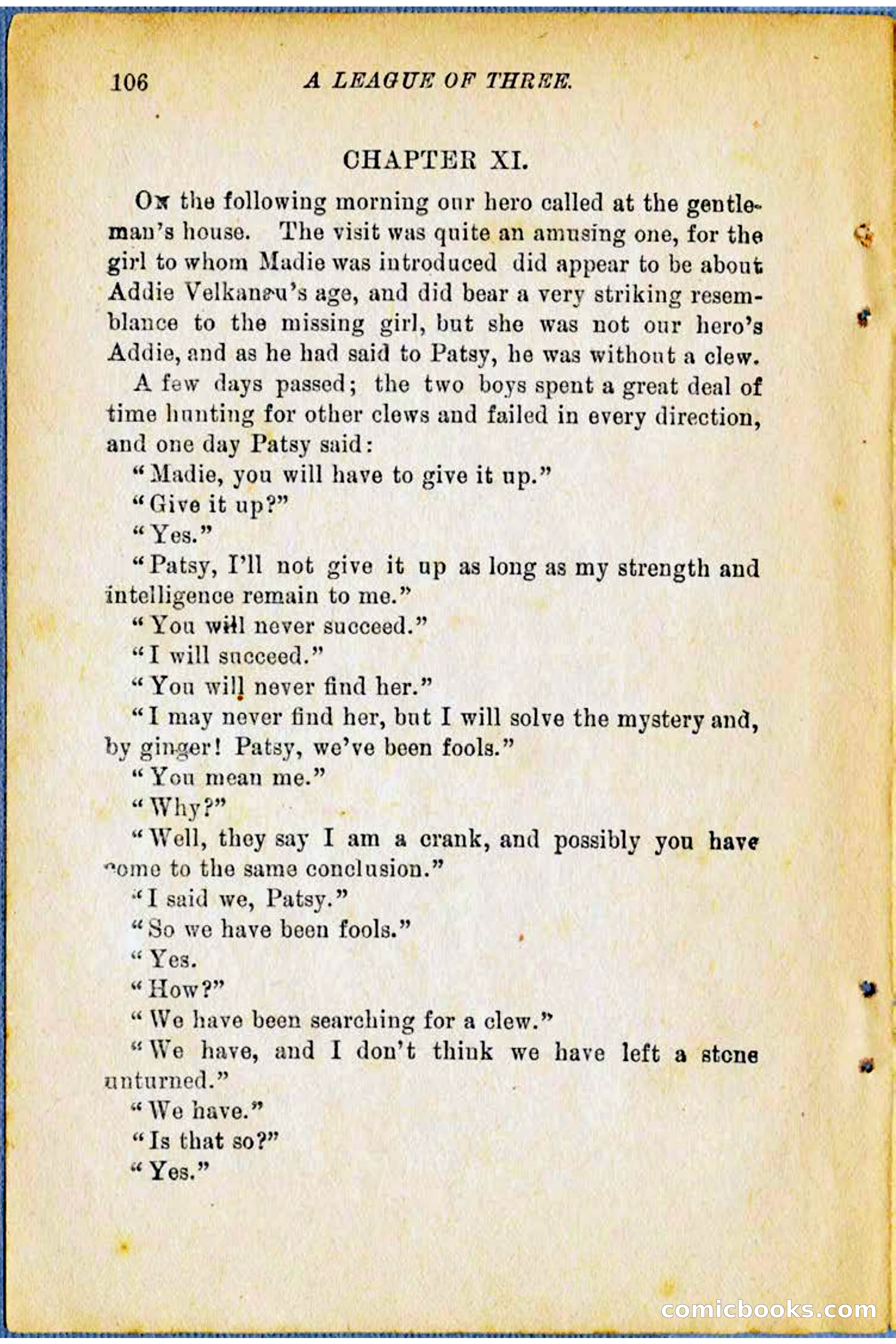 A League of Three: Boy's Detective Stratagems — page 108 of 400
