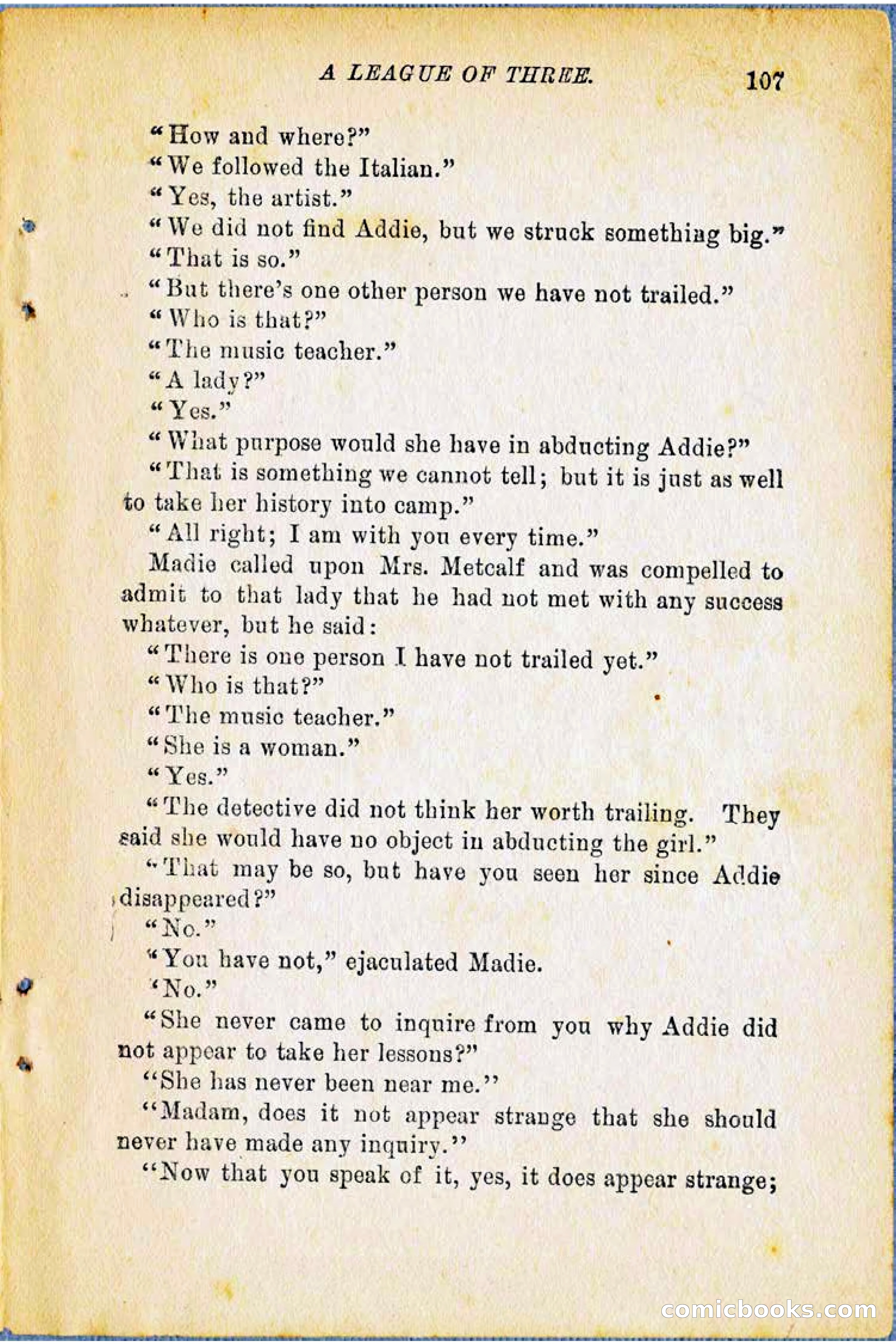 A League of Three: Boy's Detective Stratagems — page 109 of 400