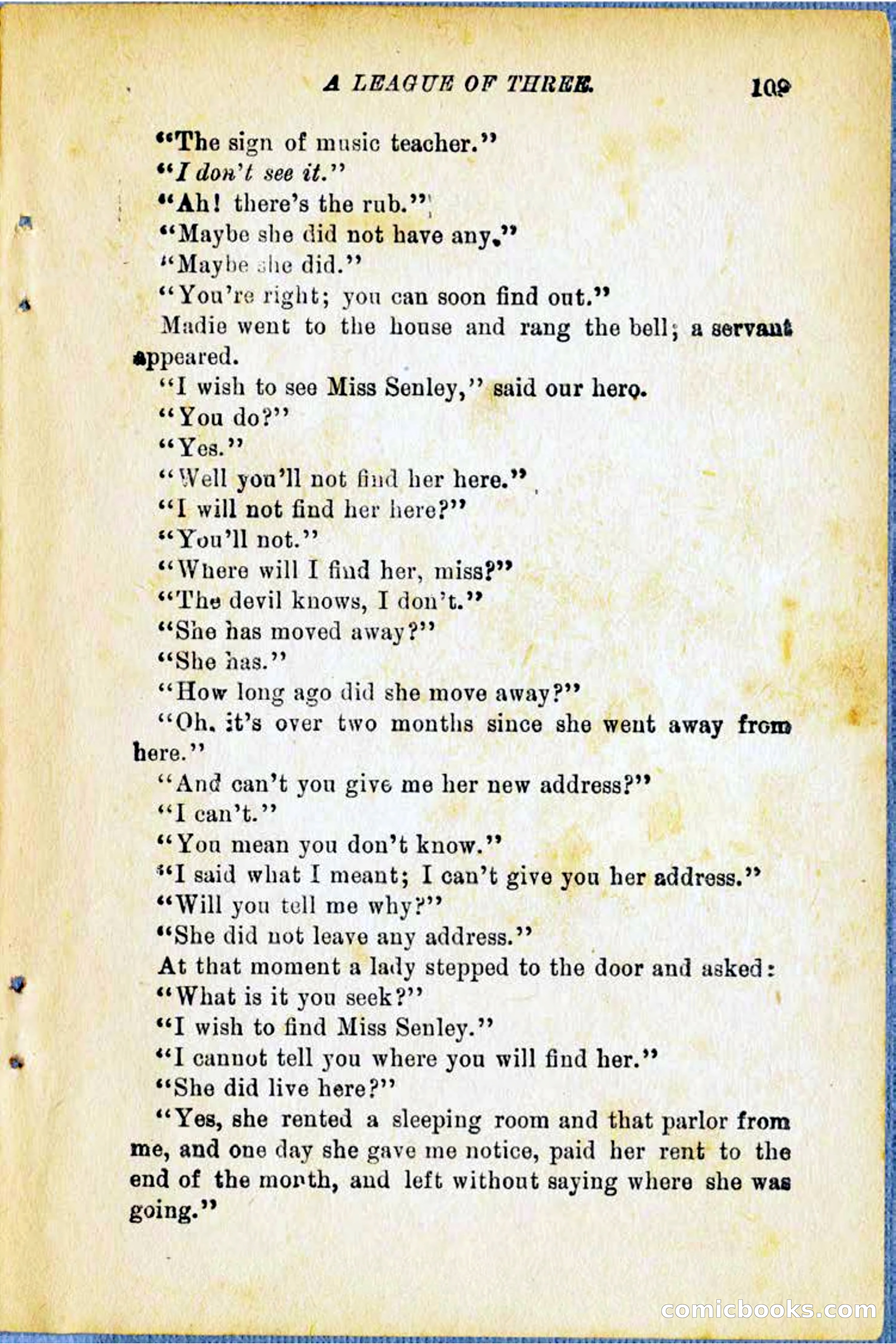 A League of Three: Boy's Detective Stratagems — page 111 of 400