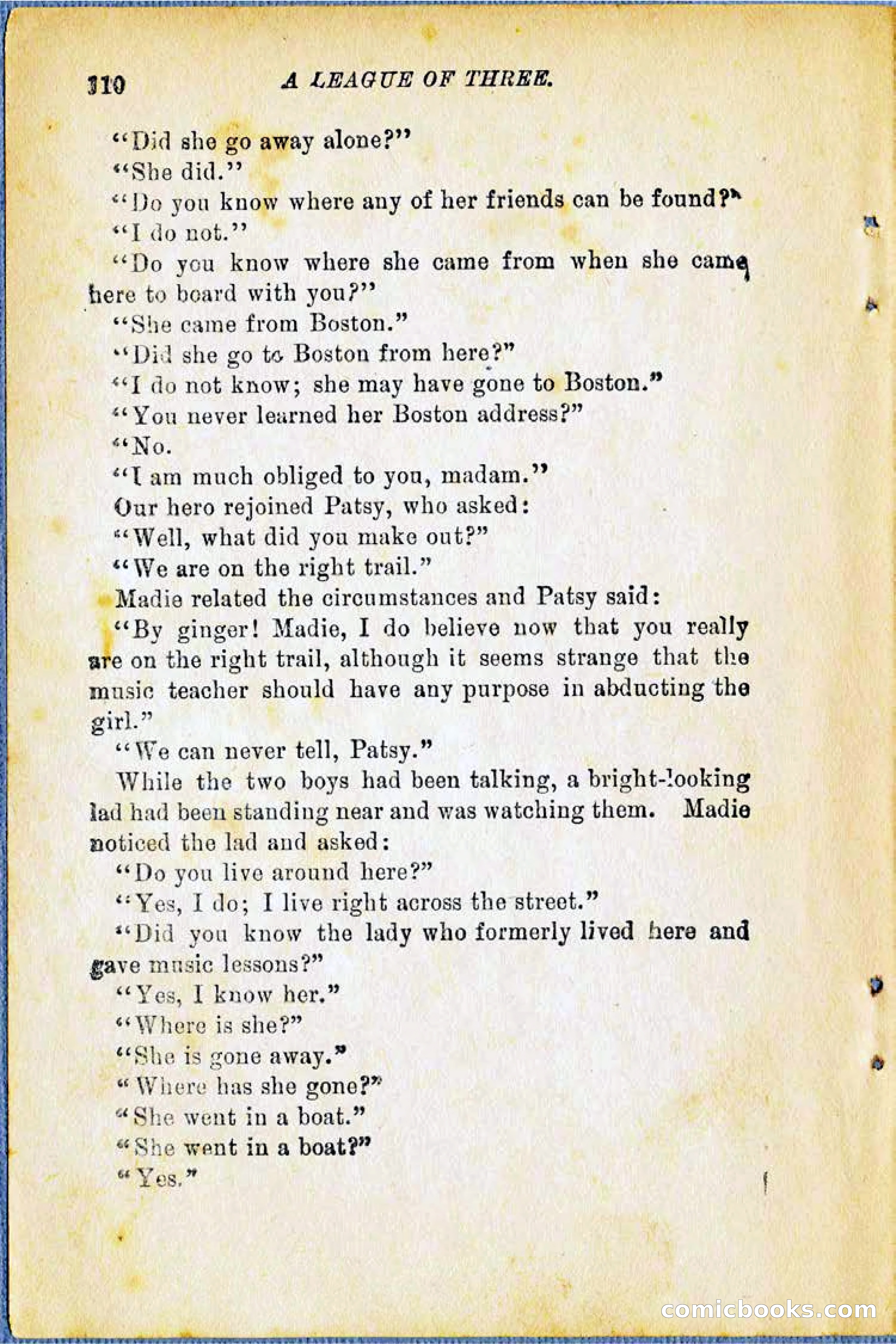 A League of Three: Boy's Detective Stratagems — page 112 of 400