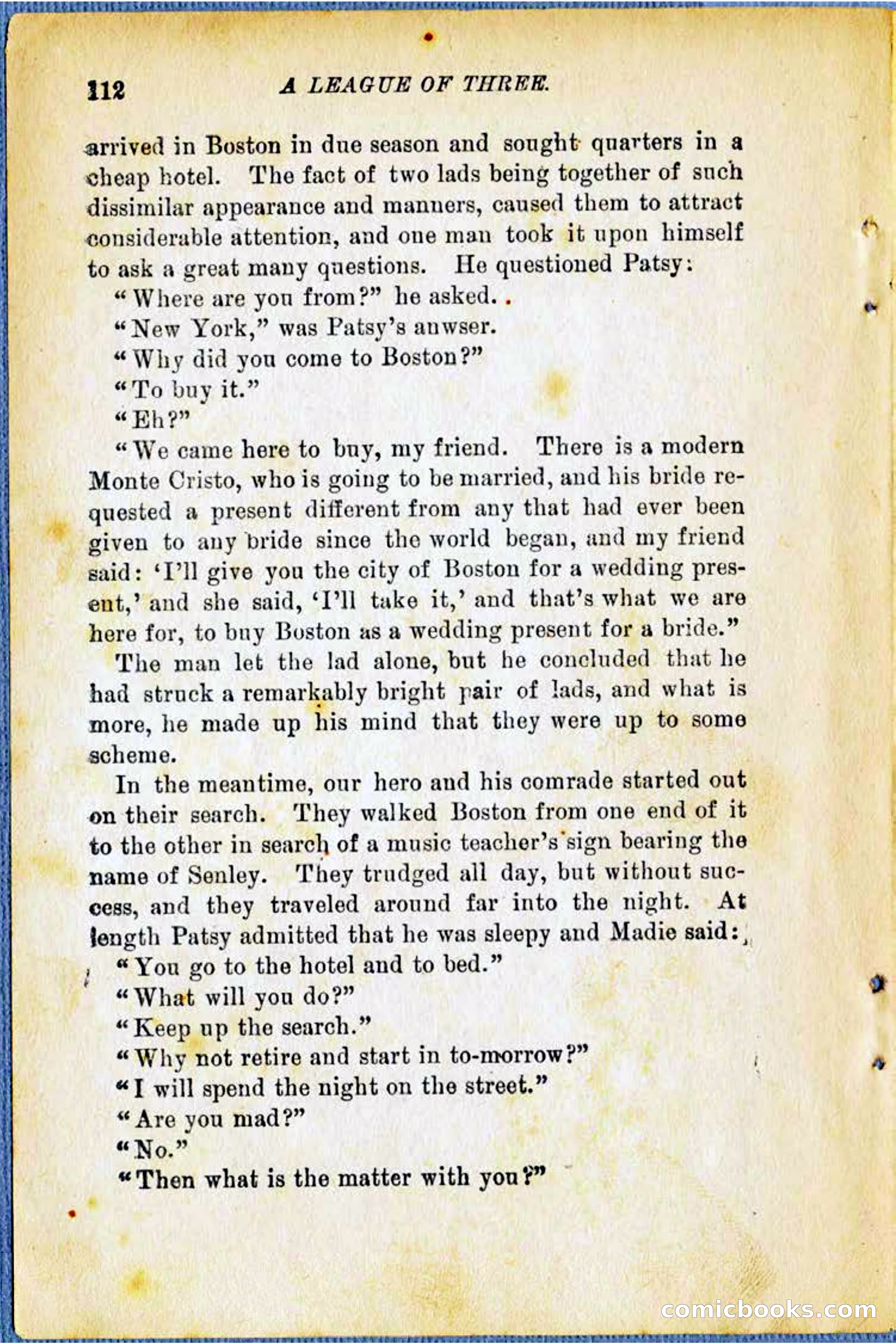 A League of Three: Boy's Detective Stratagems — page 114 of 400