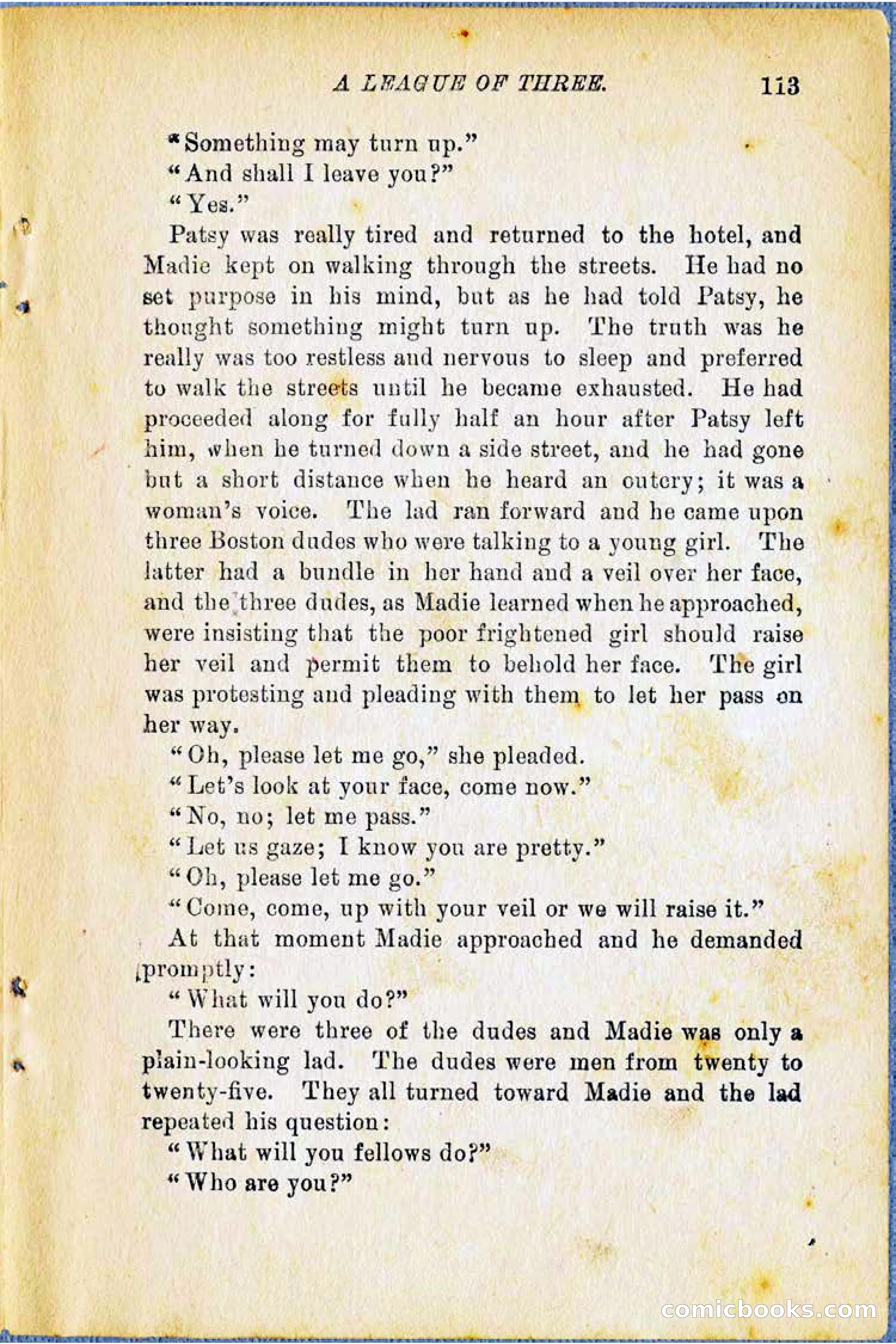 A League of Three: Boy's Detective Stratagems — page 115 of 400