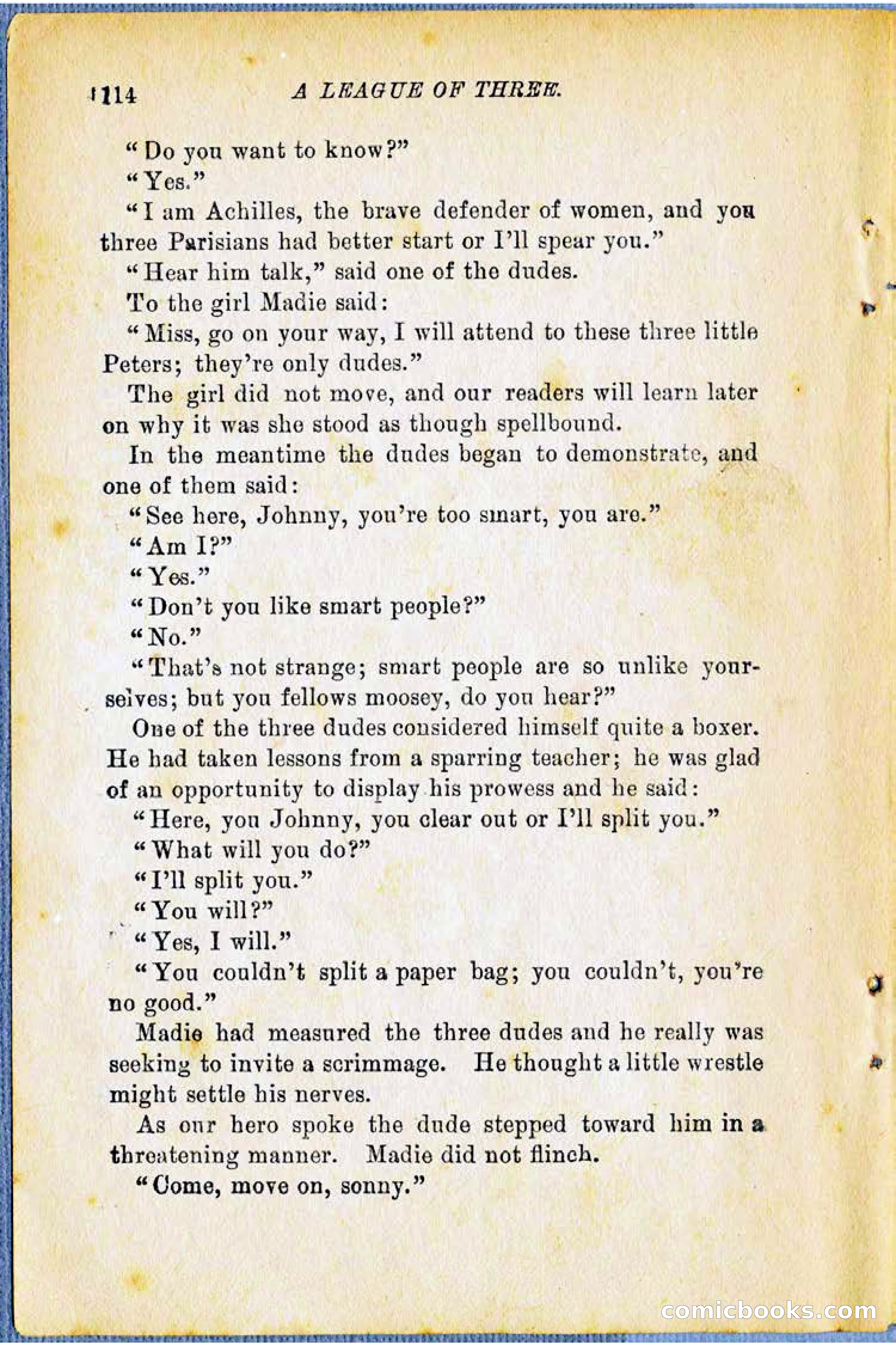 A League of Three: Boy's Detective Stratagems — page 116 of 400
