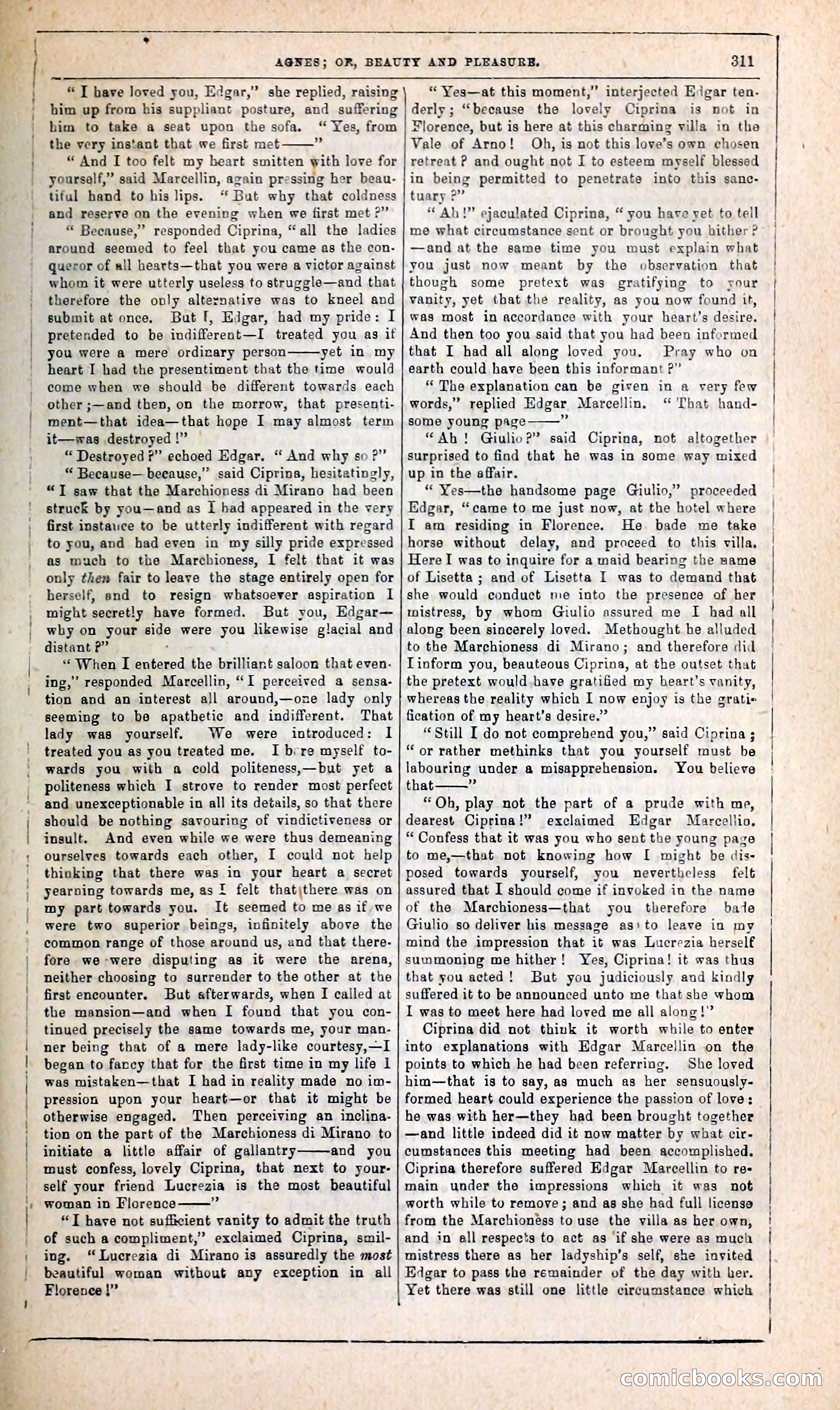 Agnes, or, Beauty and Pleasure — page 319 of 394