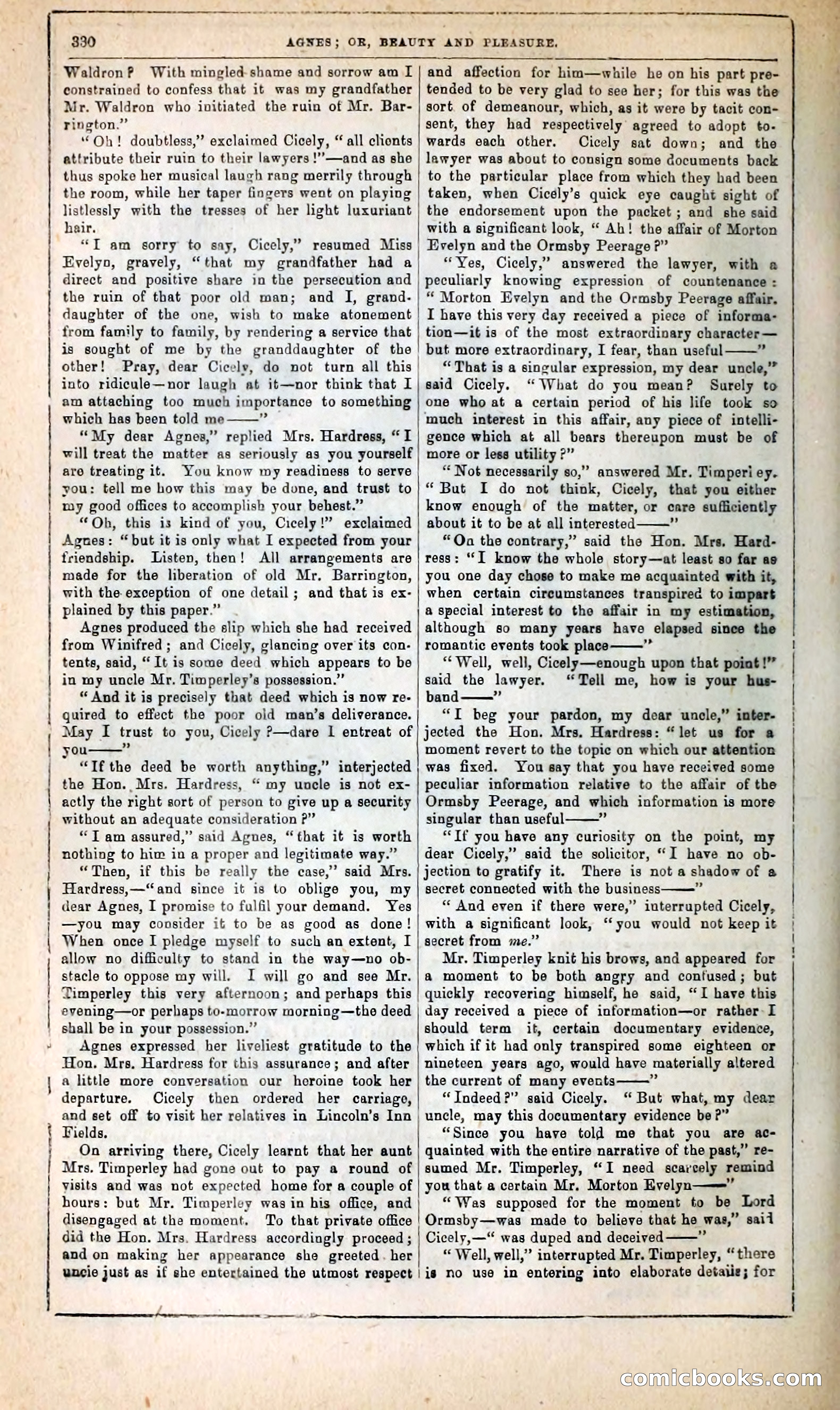 Agnes, or, Beauty and Pleasure — page 338 of 394