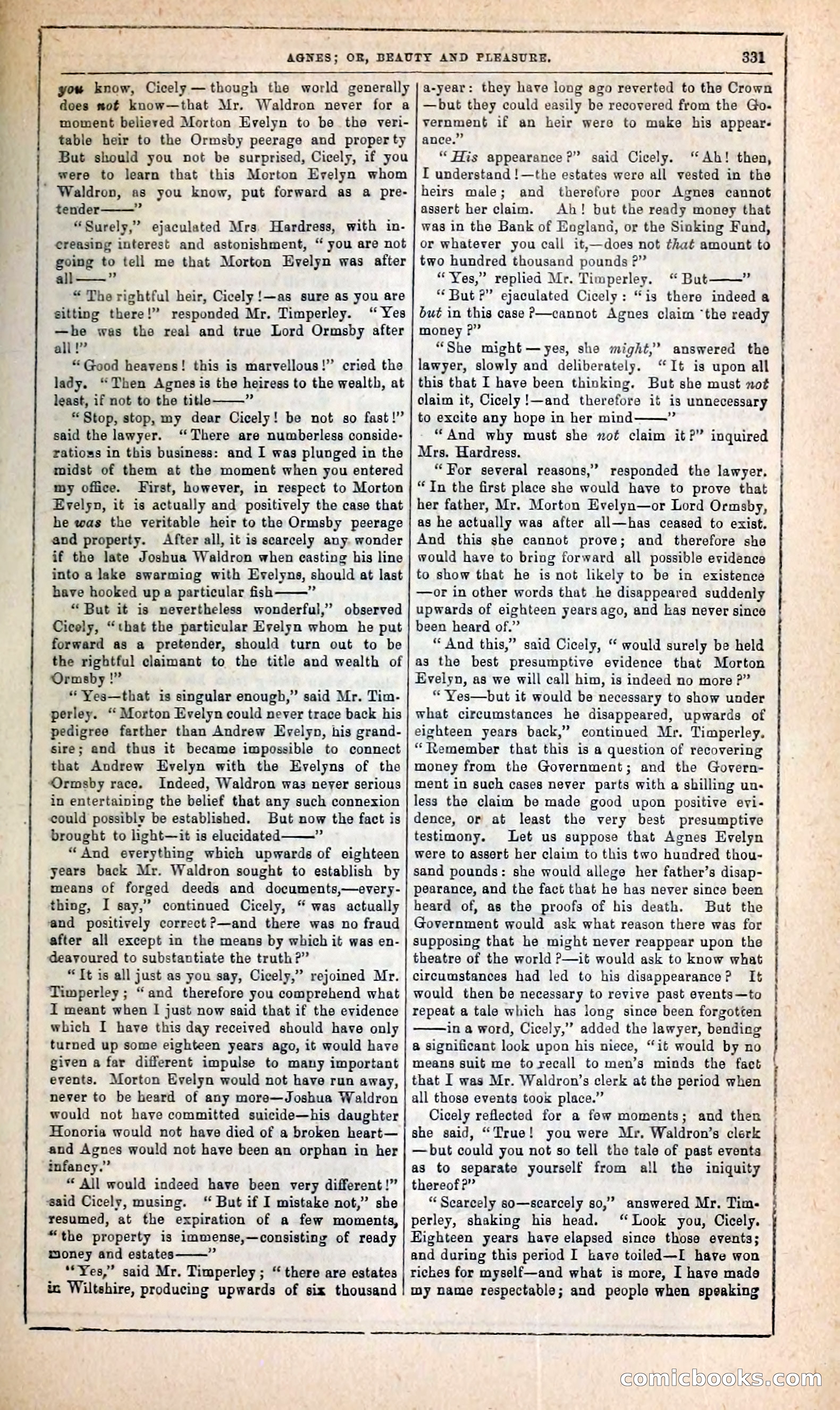 Agnes, or, Beauty and Pleasure — page 339 of 394