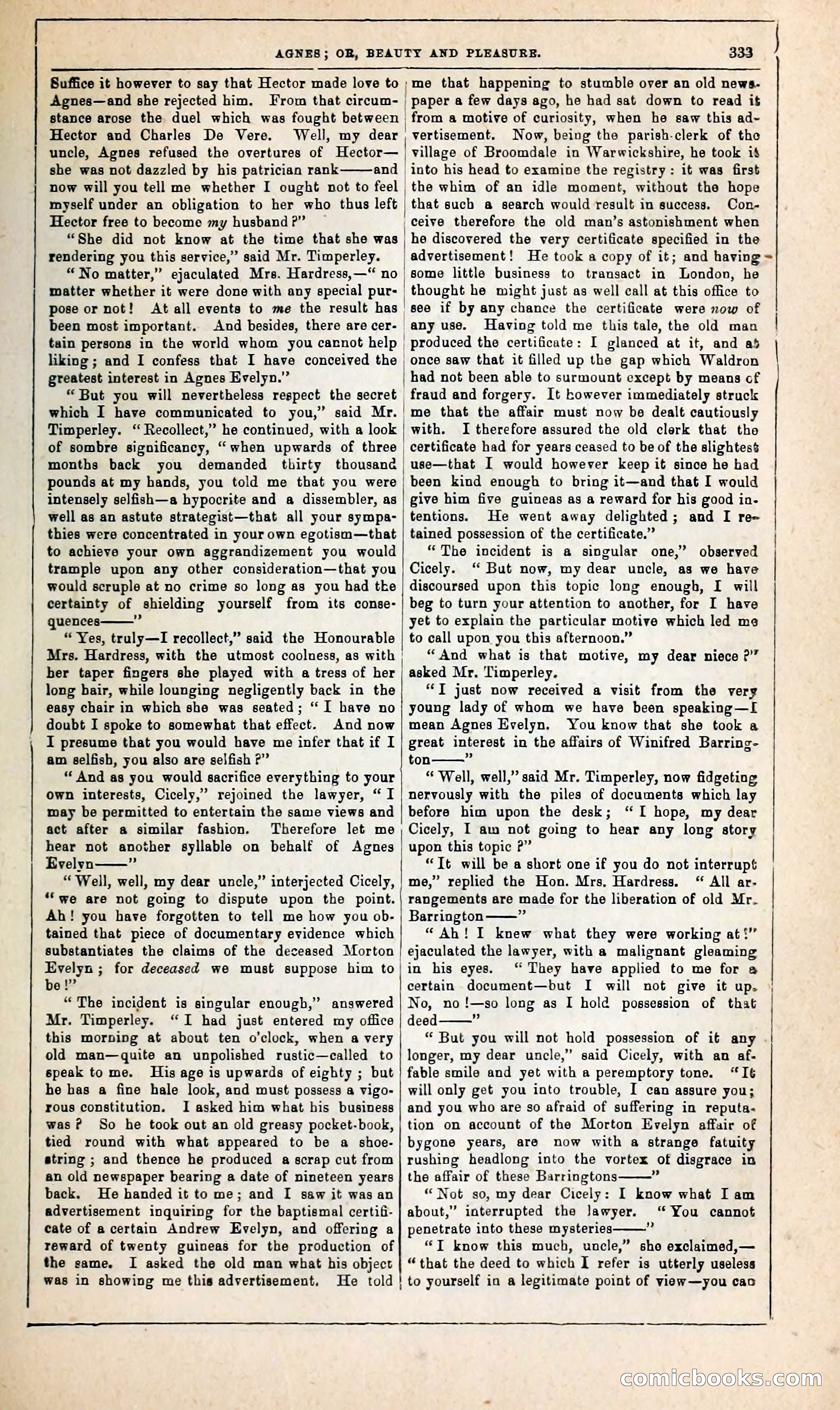 Agnes, or, Beauty and Pleasure — page 341 of 394