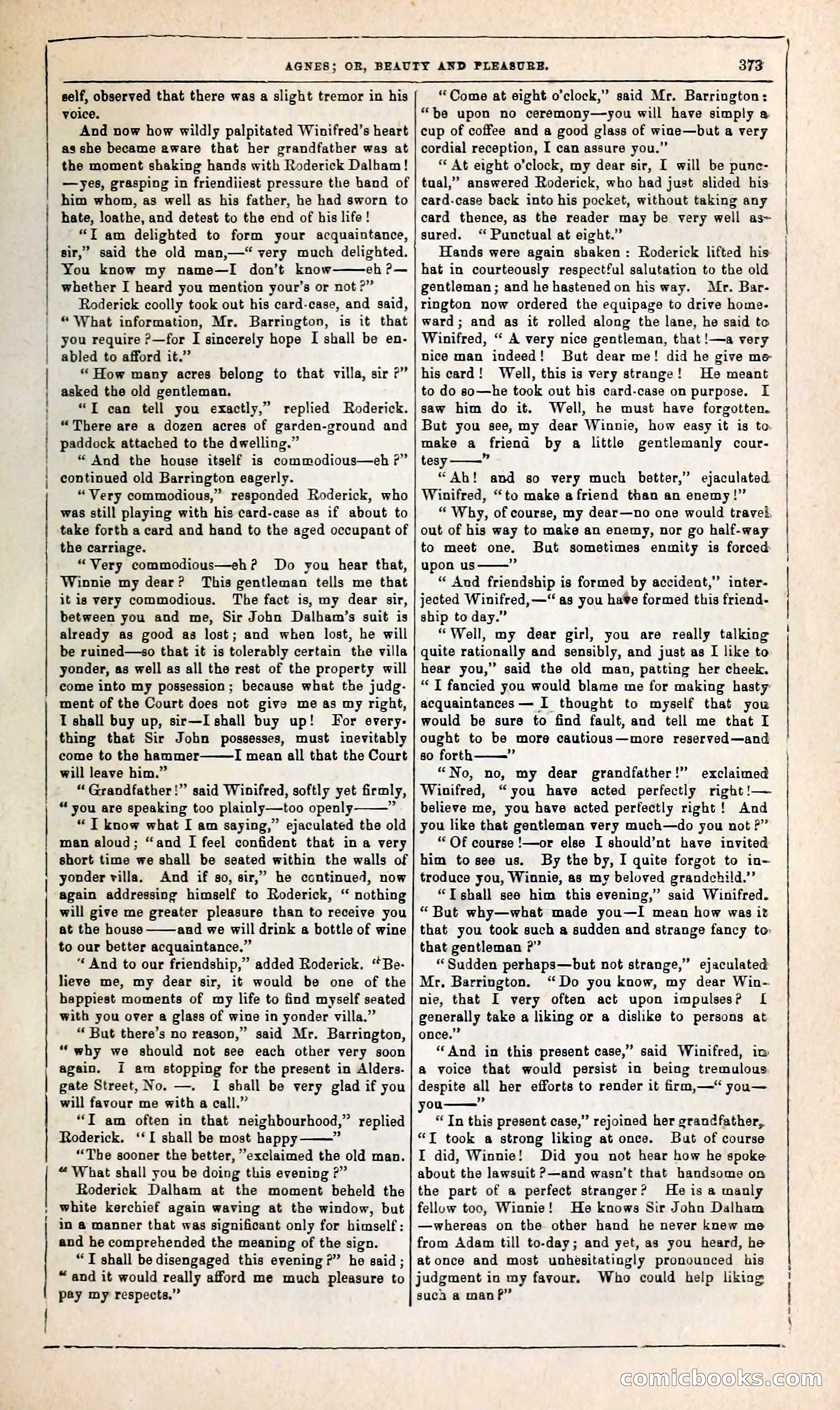 Agnes, or, Beauty and Pleasure — page 381 of 394