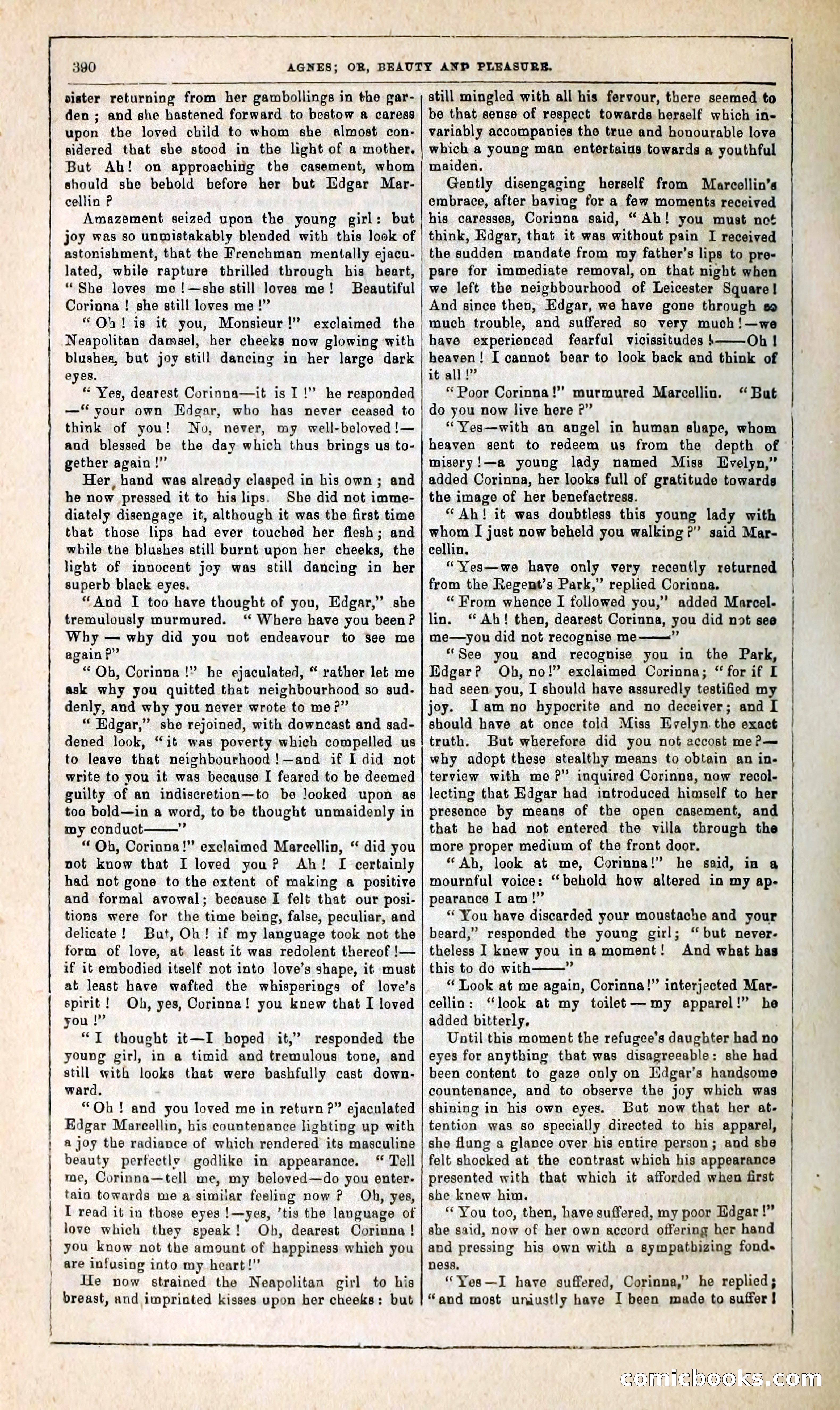 Agnes, or, Beauty and Pleasure — page 398 of 394