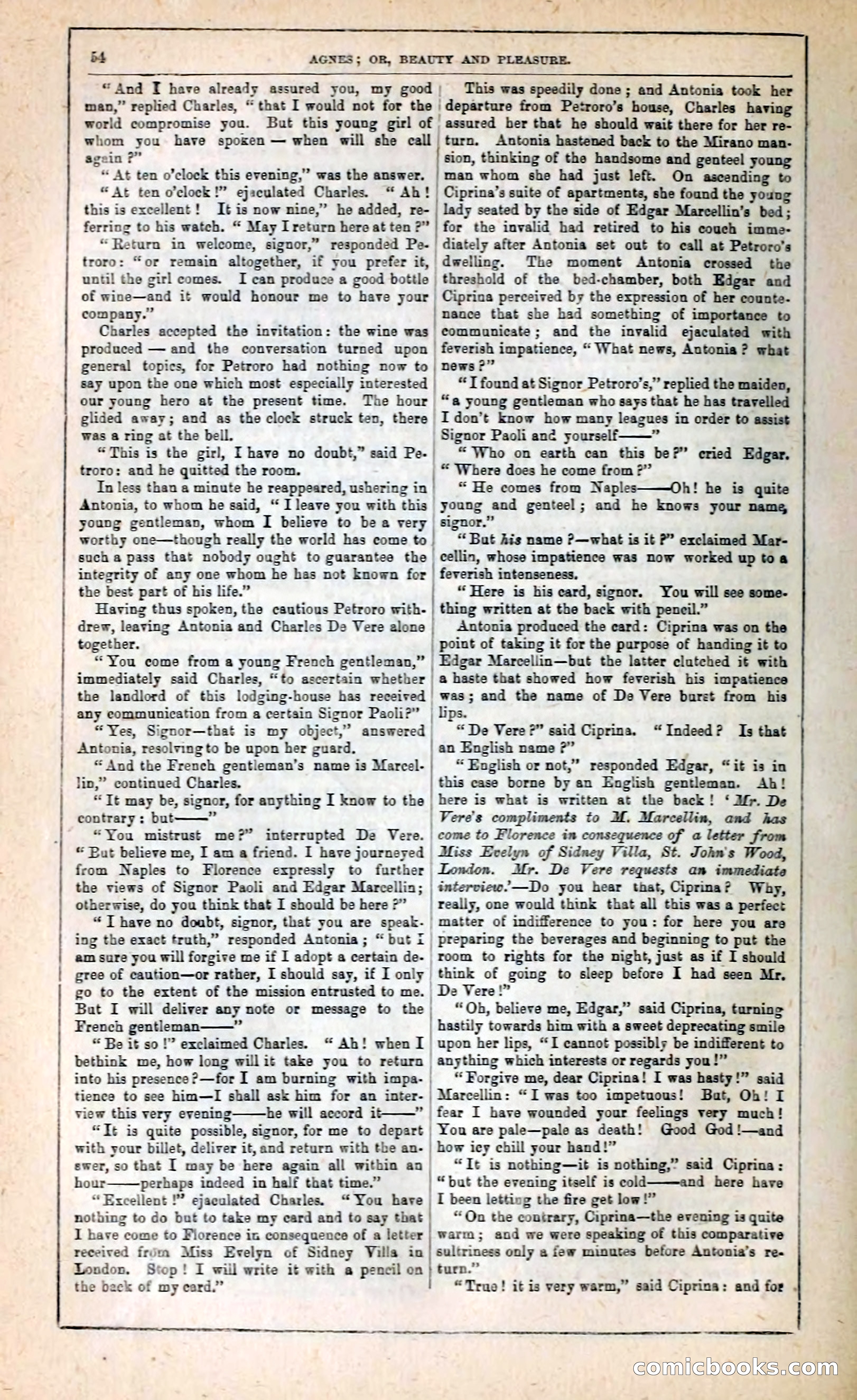 Agnes, or, Beauty and Pleasure — page 62 of 394