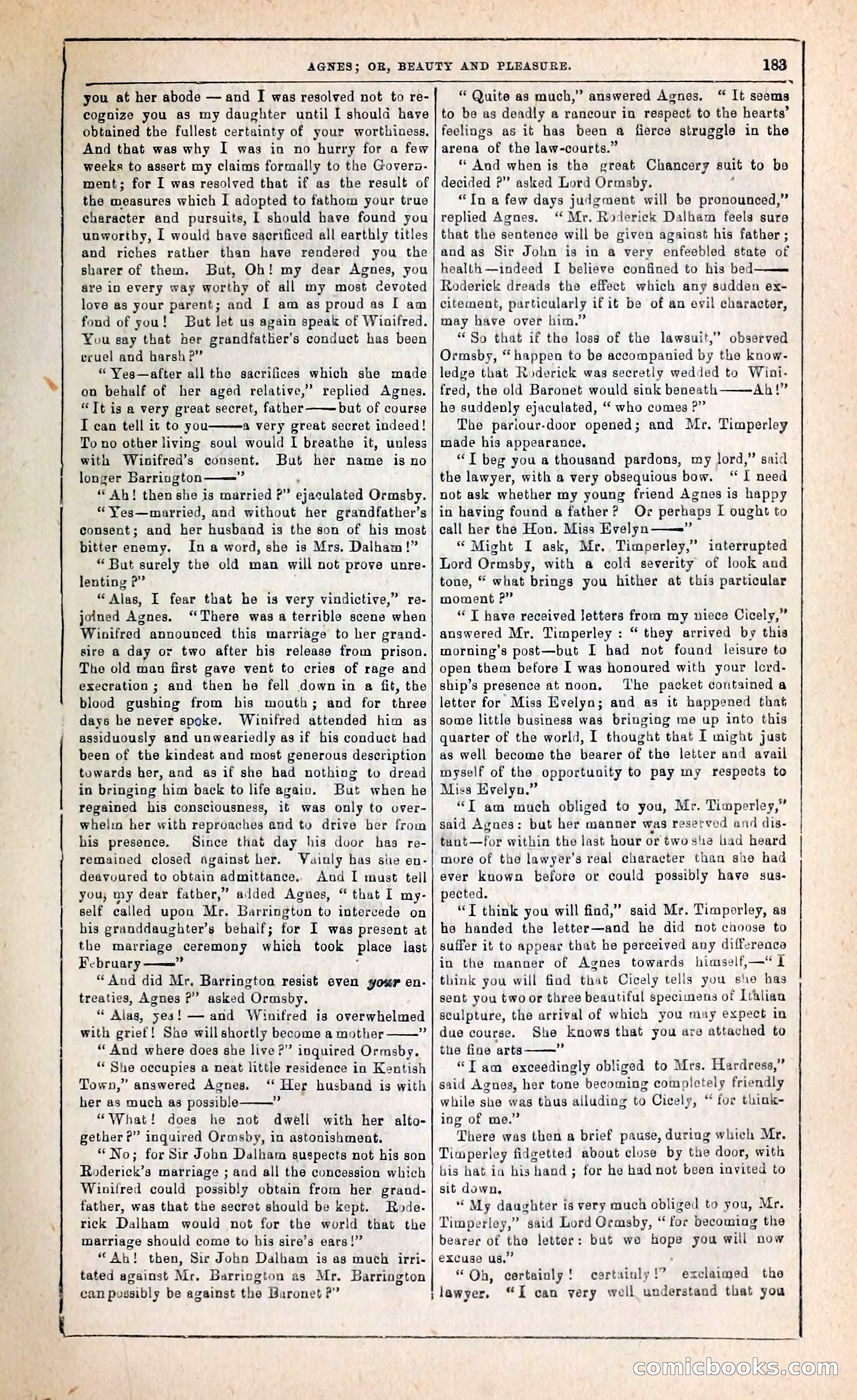 Agnes, or, Beauty and Pleasure — page 191 of 394