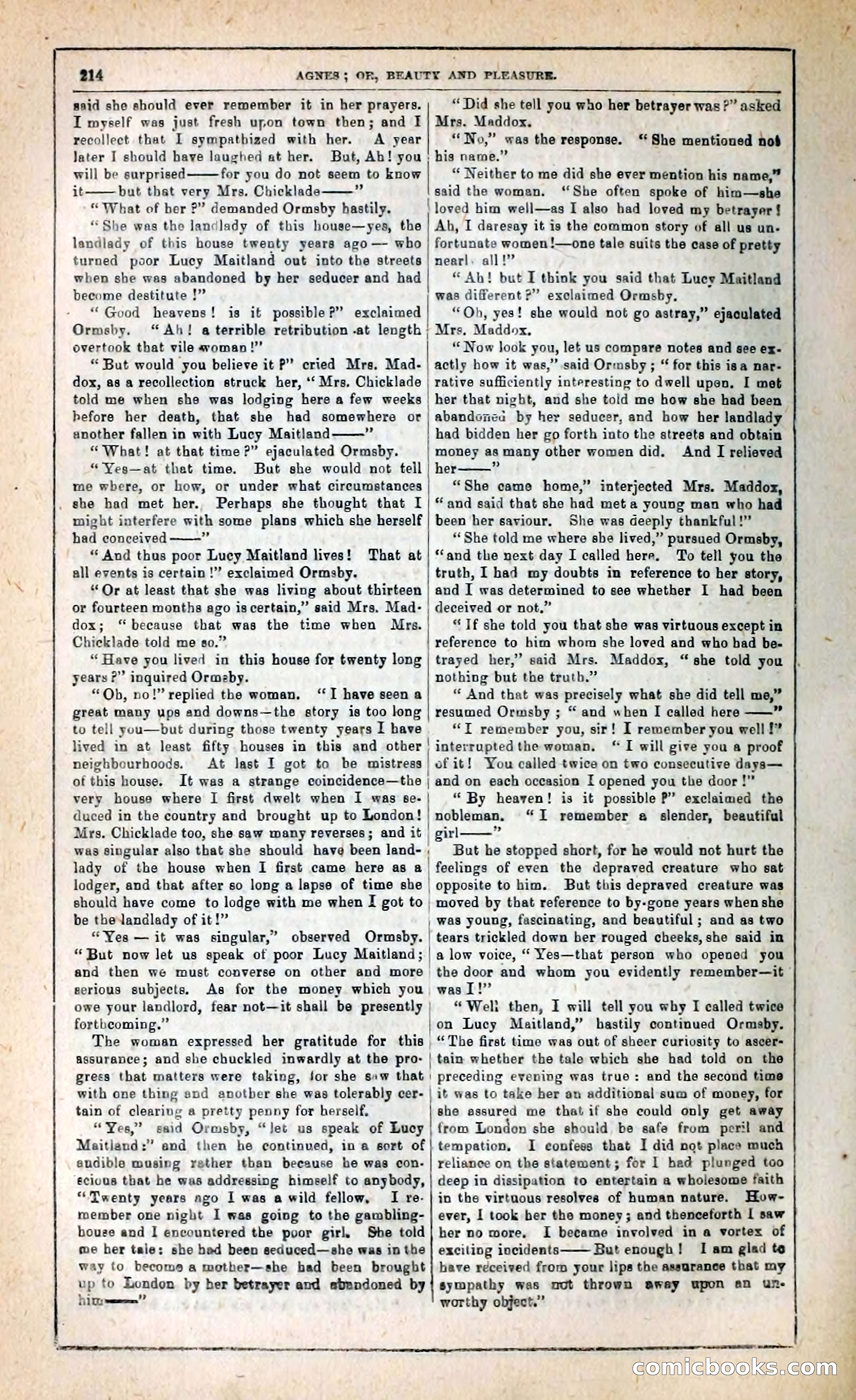 Agnes, or, Beauty and Pleasure — page 222 of 394