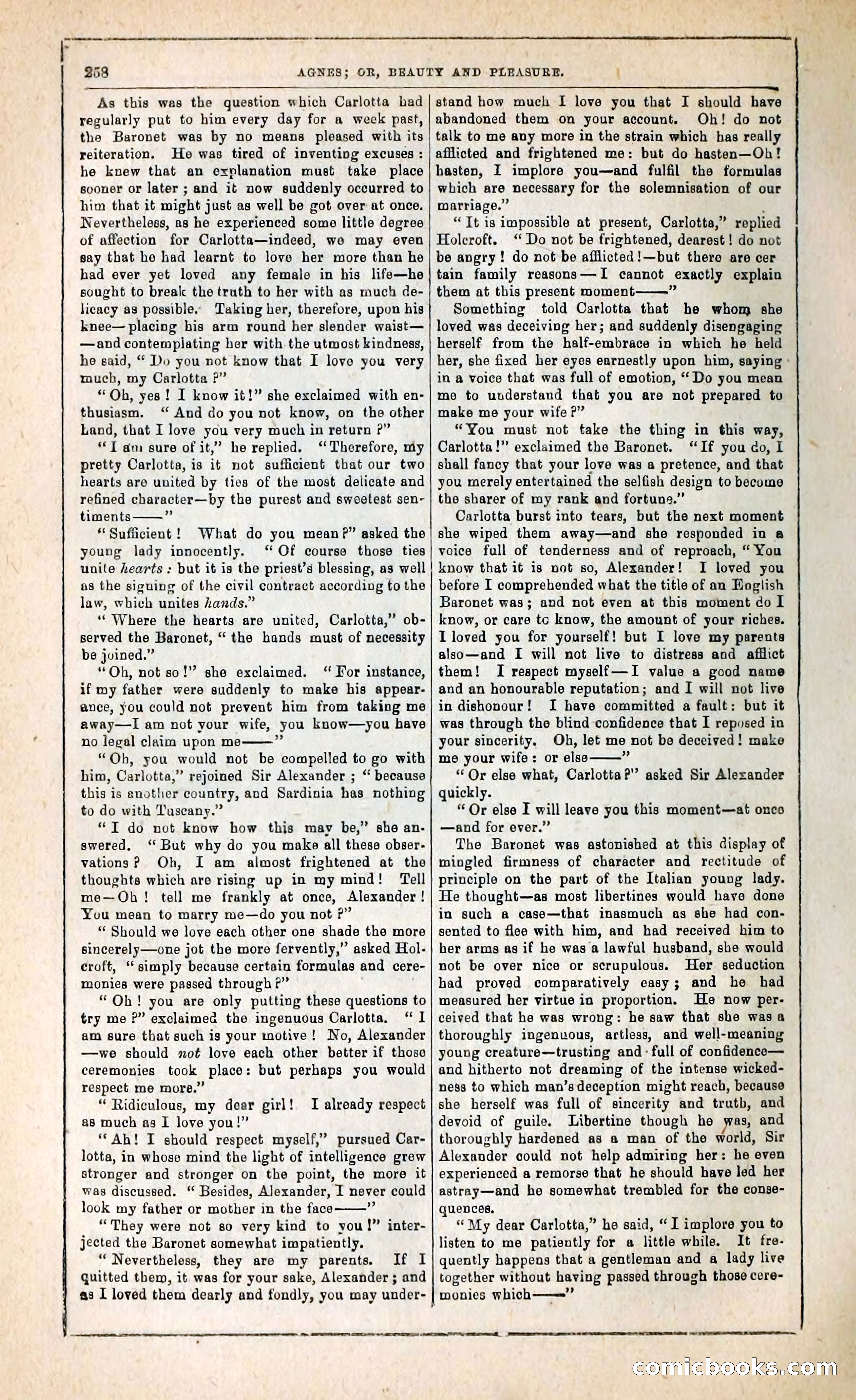 Agnes, or, Beauty and Pleasure — page 266 of 394