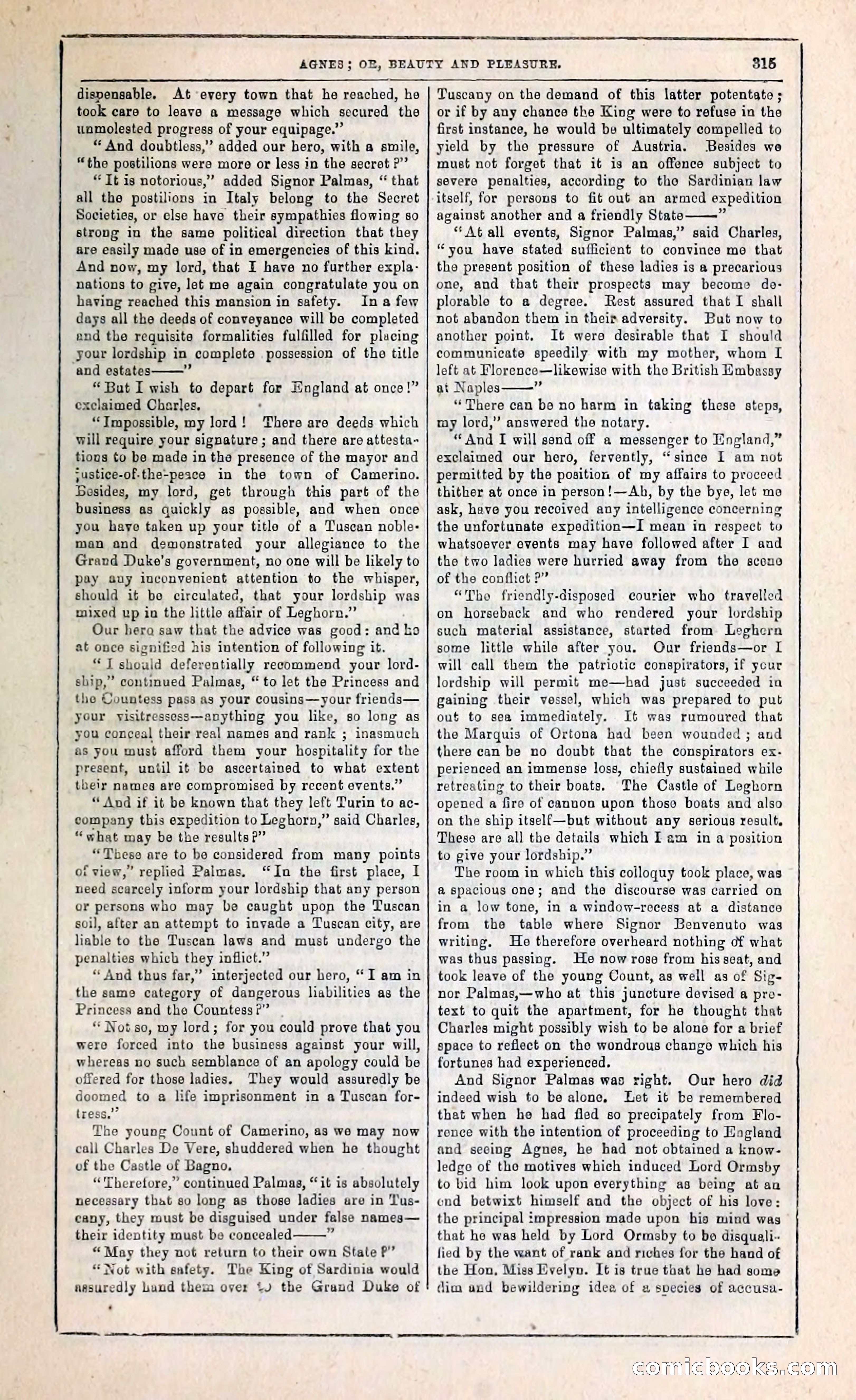 Agnes, or, Beauty and Pleasure — page 323 of 394