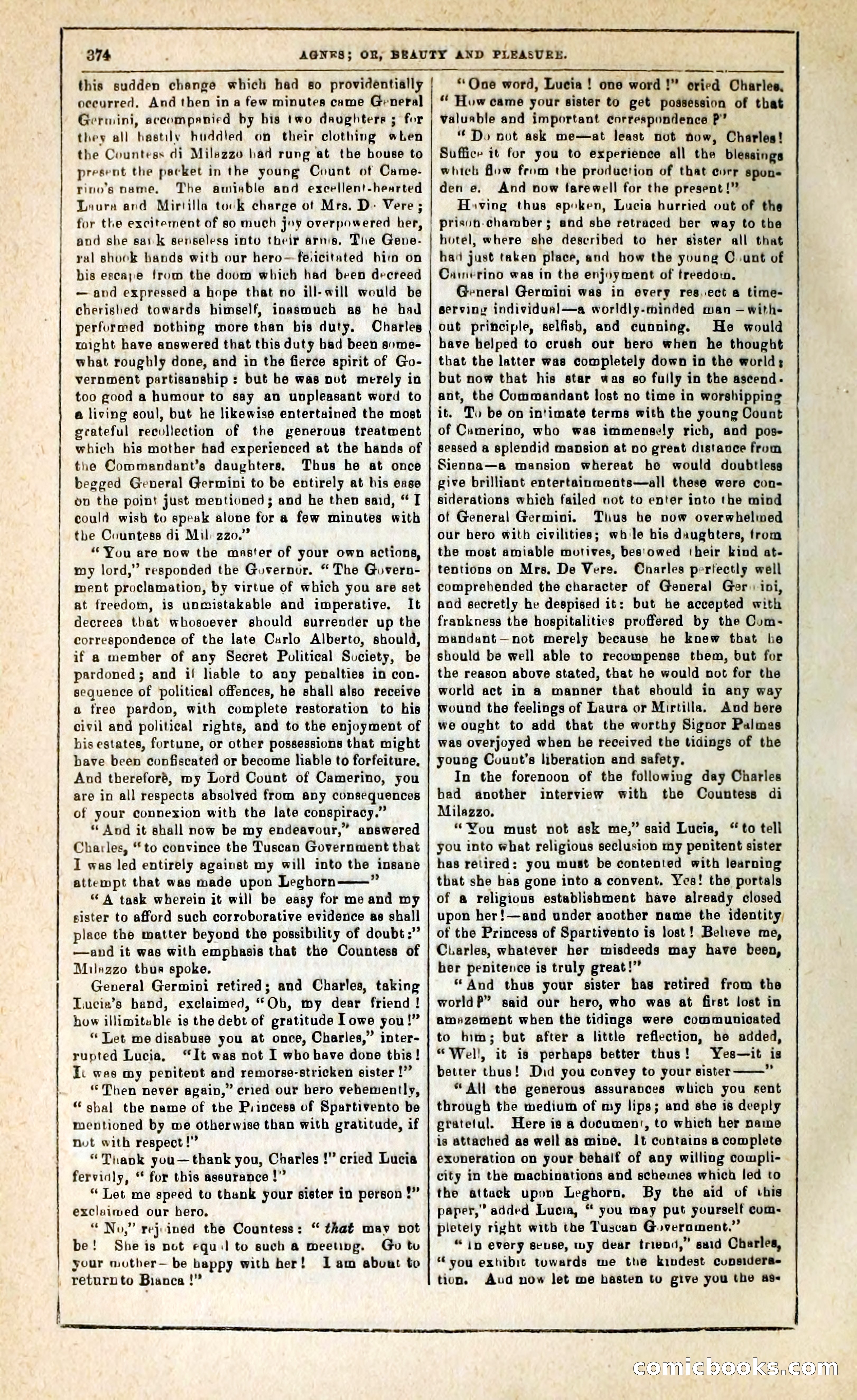 Agnes, or, Beauty and Pleasure — page 382 of 394
